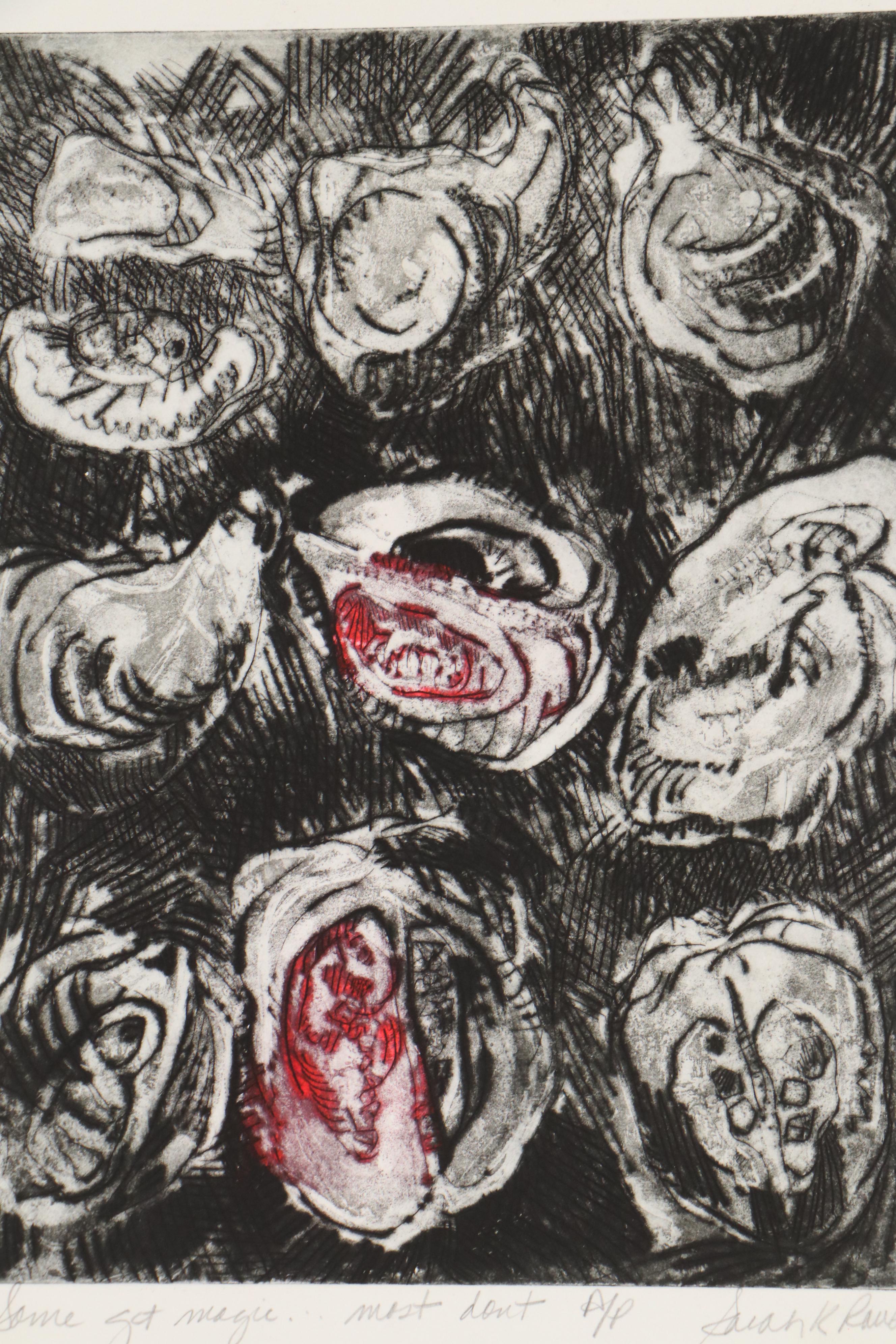 Sarah Roush Etching "Some Get Magic...Most Don't," 1981