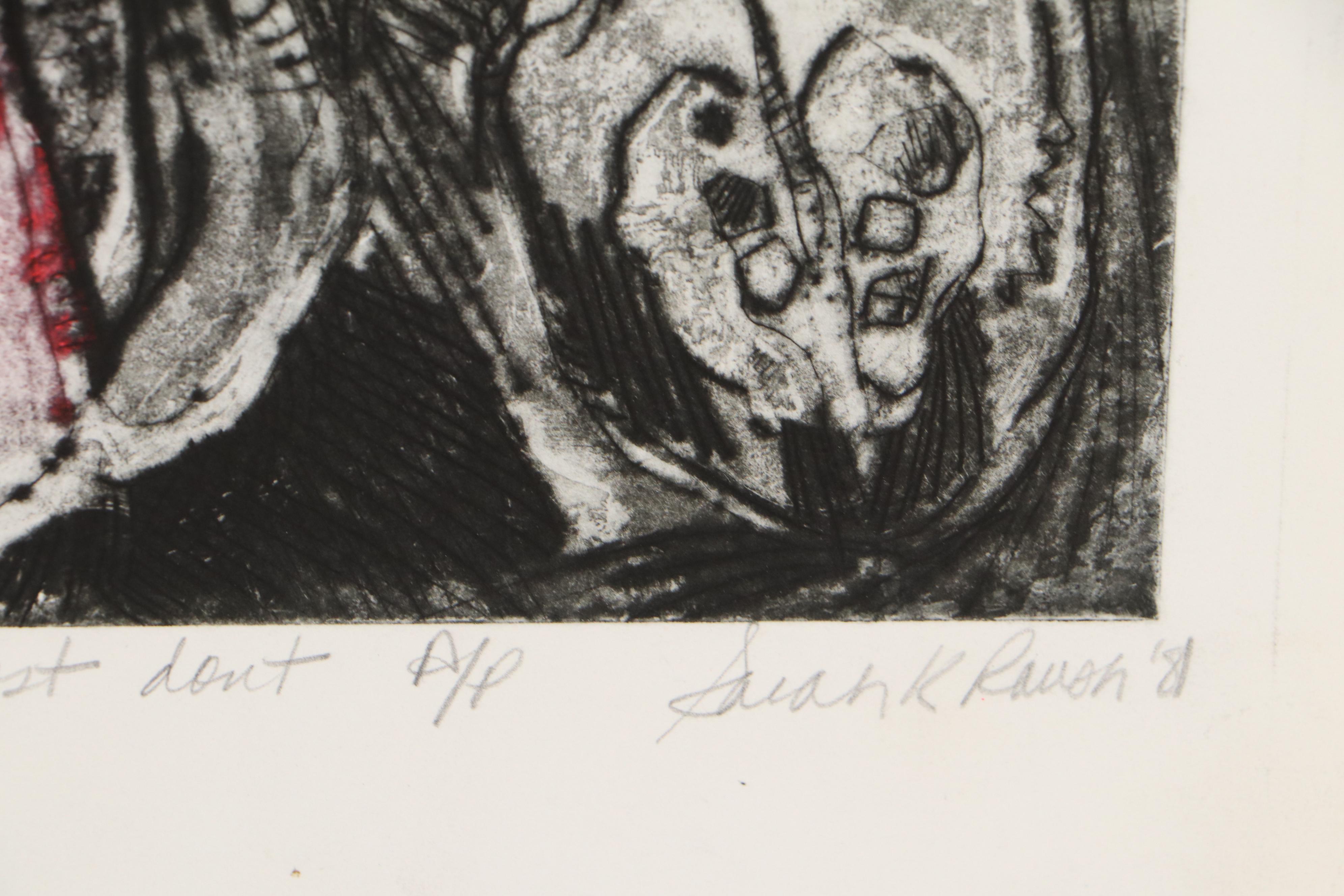 Sarah Roush Etching "Some Get Magic...Most Don't," 1981