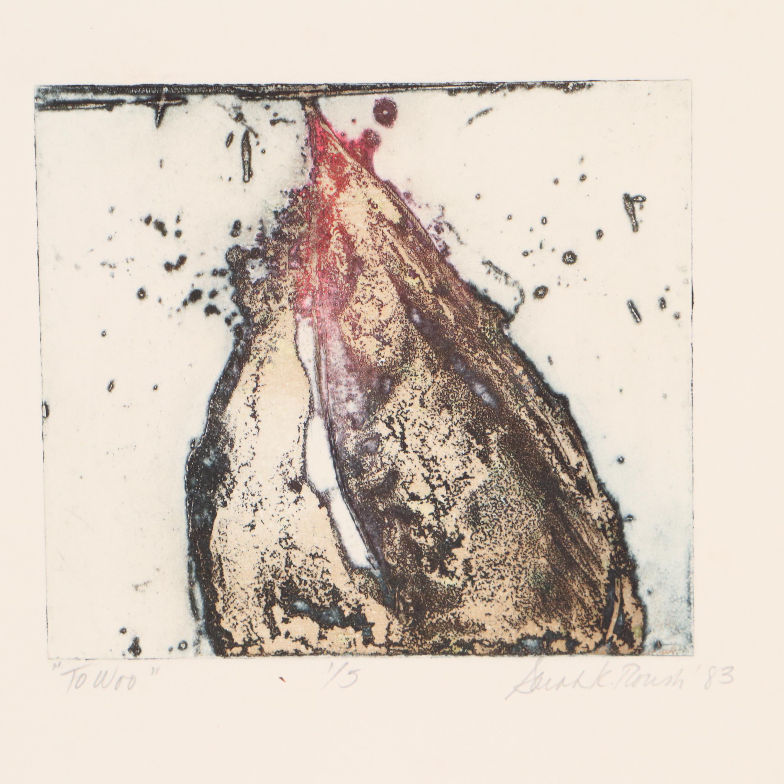 Sarah Roush Etching Suite "To Woo," 1983