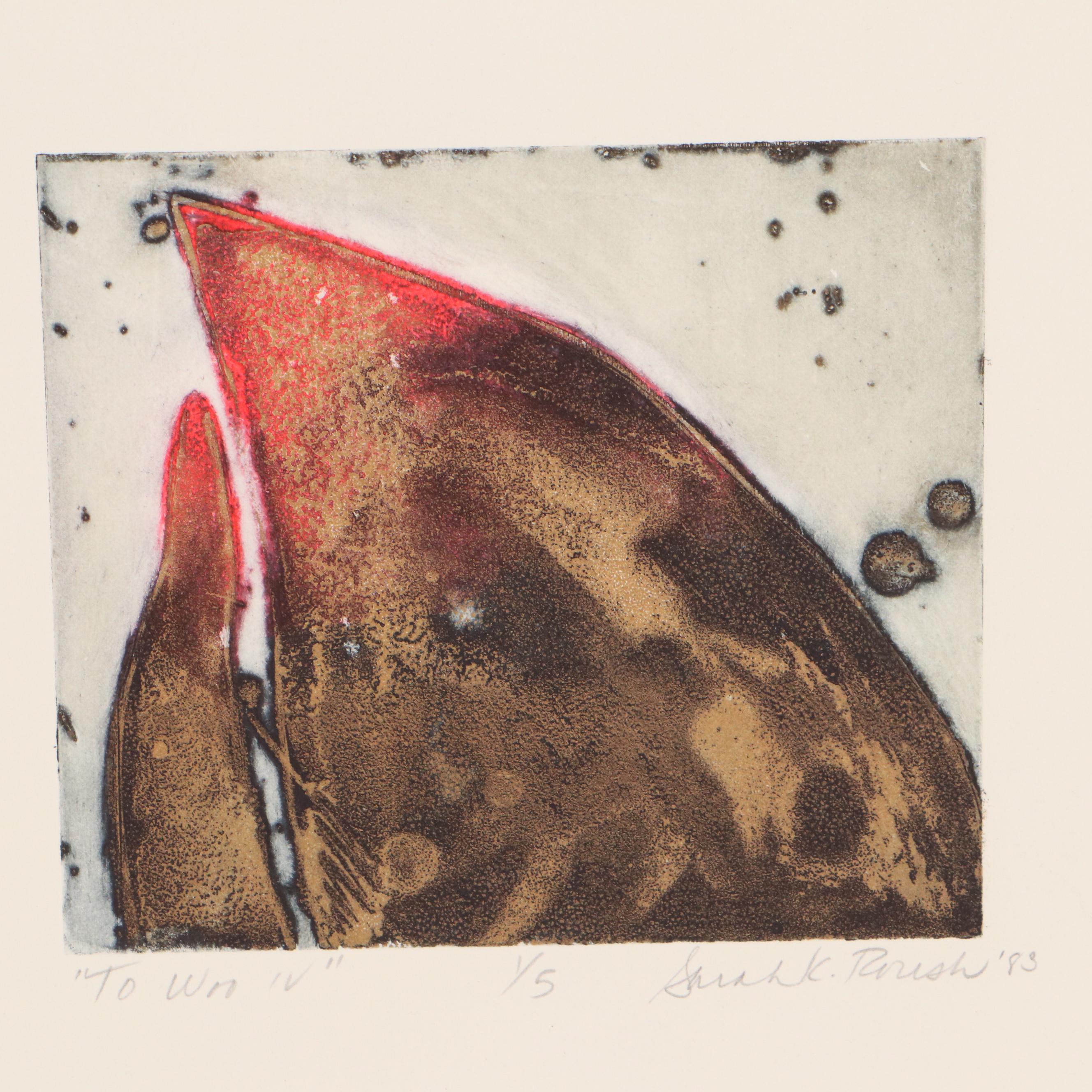 Sarah Roush Etching Suite "To Woo," 1983