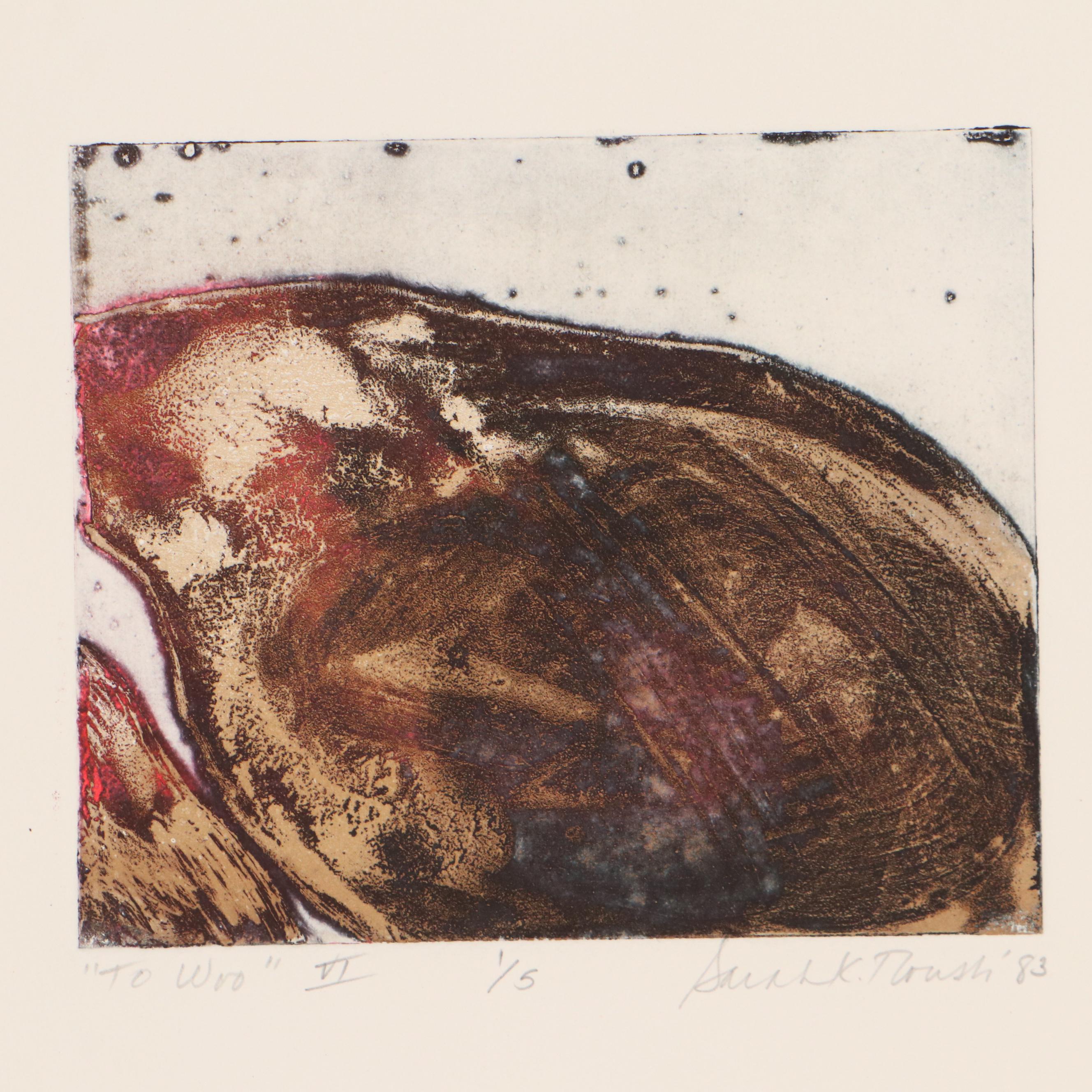 Sarah Roush Etching Suite "To Woo," 1983