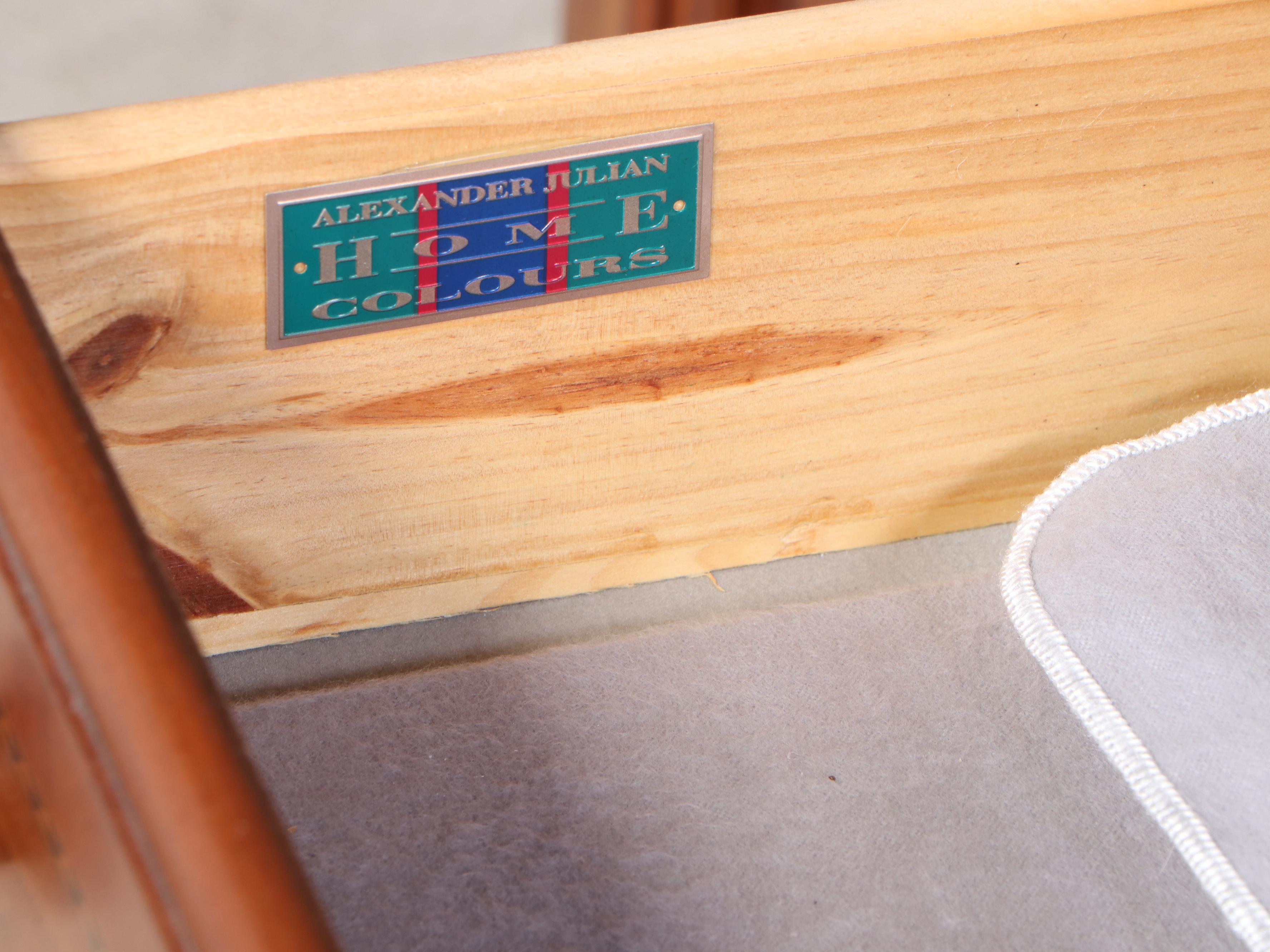 Alexander Julian Home "Colours" Maple China Cabinet