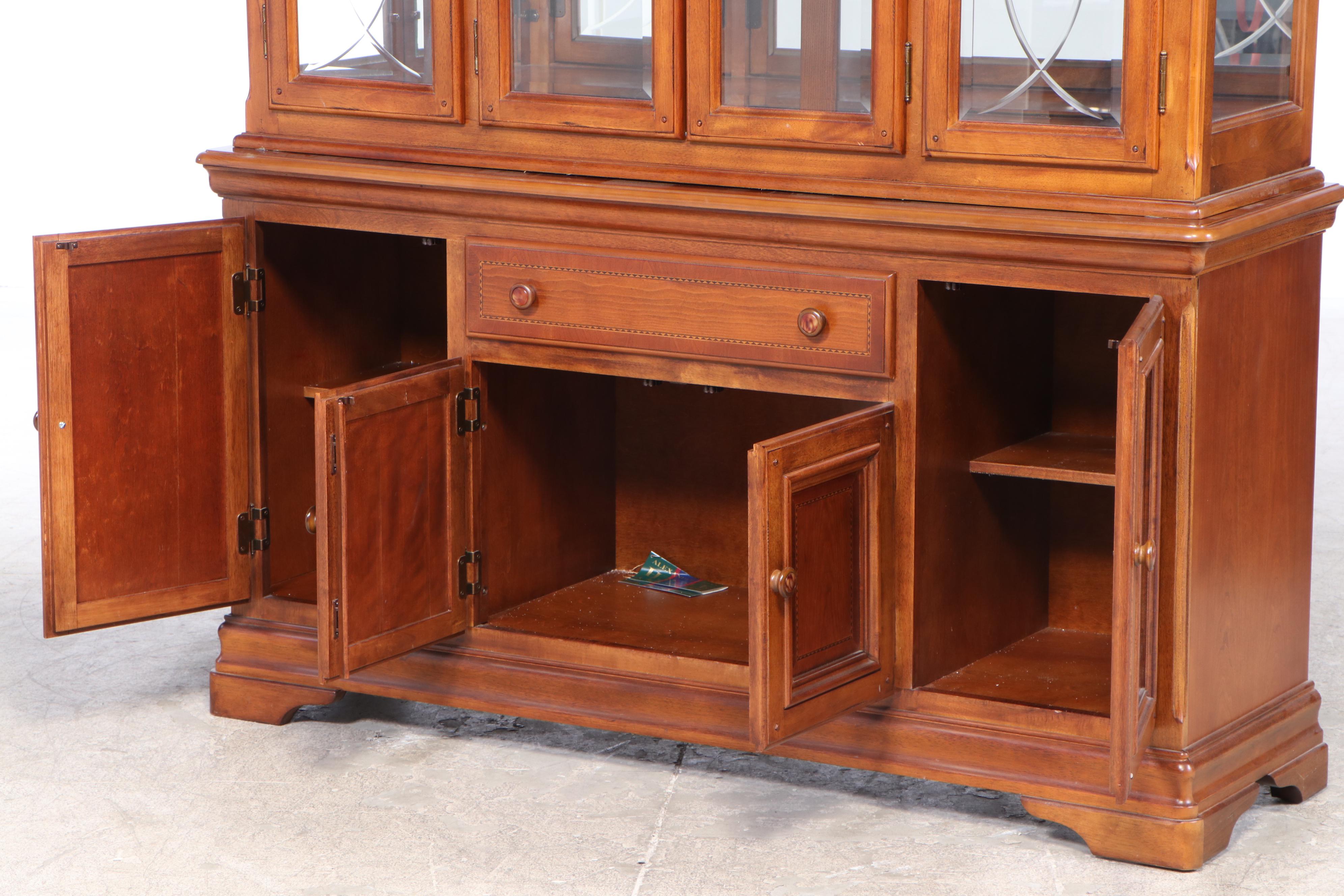 Alexander Julian Home "Colours" Maple China Cabinet
