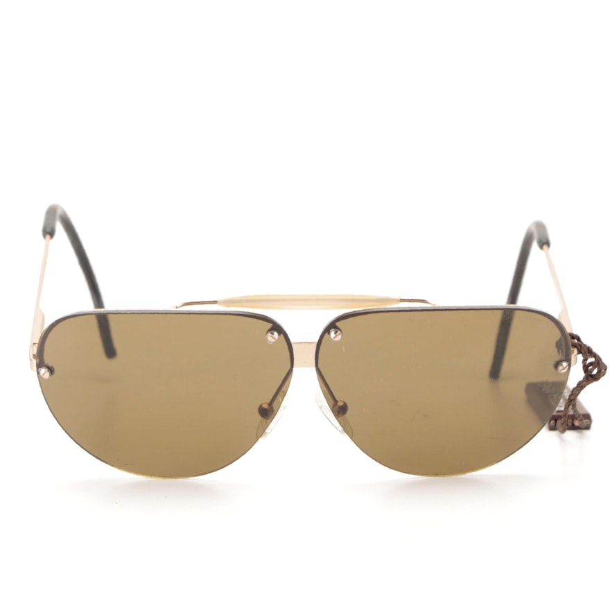 Bottega Veneta 55808 Rimless Aviator Sunglasses