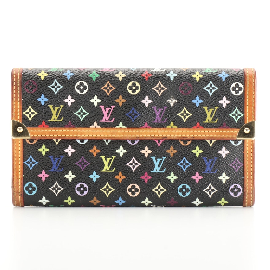 Louis Vuitton Porte Trésor International Wallet in Monogram Multicolore Canvas