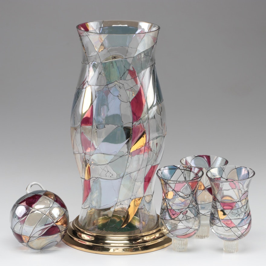 Monarch Crystal "La Fleur" Multi-Color Hurricane, Votive Candle Inserts and More