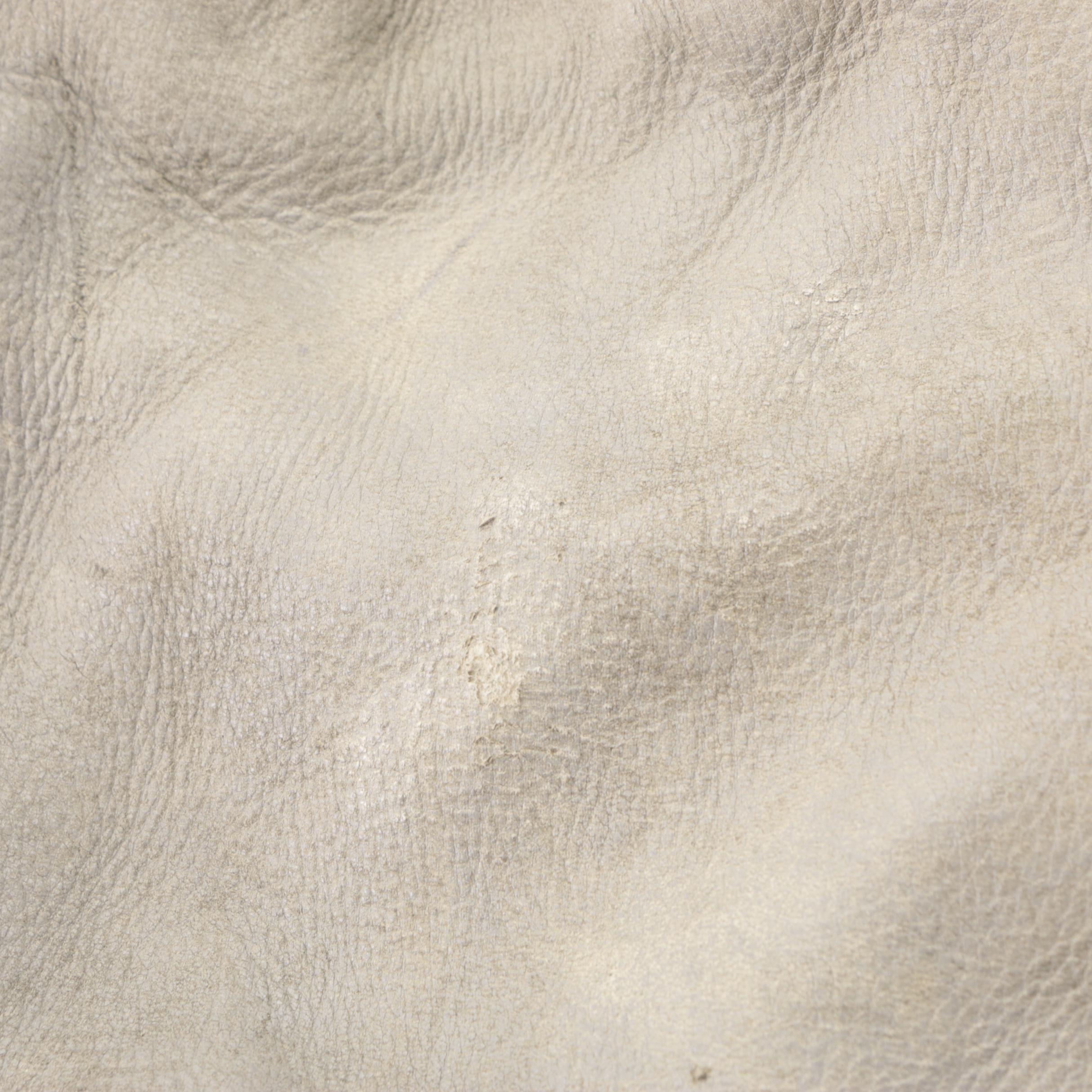 Prada Zippers Shoulder Bag in Distressed Deerskin Leather