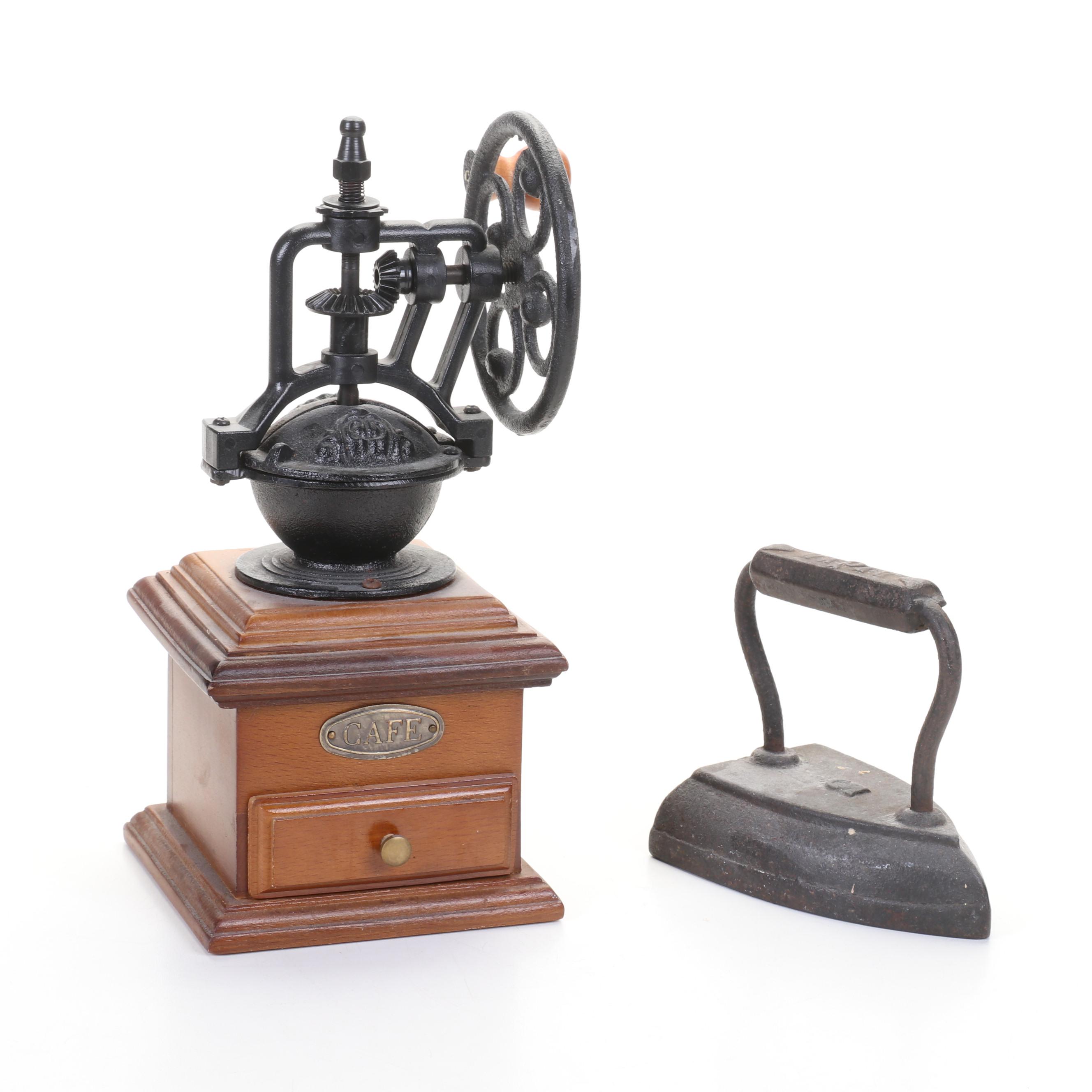 Helmholz & Pauli German Railroad Lantern, Hotpoint Toaster, Sad Iron and More