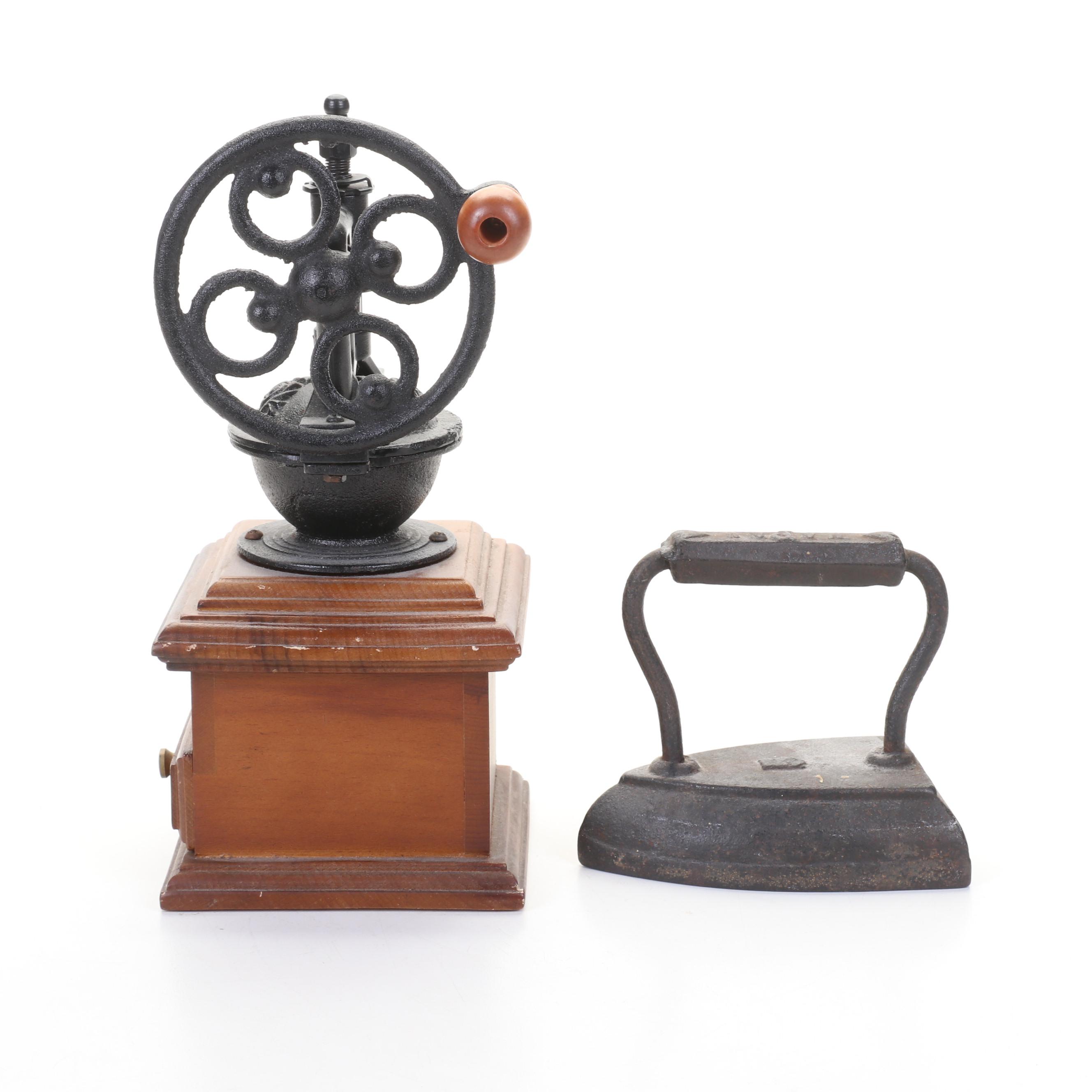 Helmholz & Pauli German Railroad Lantern, Hotpoint Toaster, Sad Iron and More