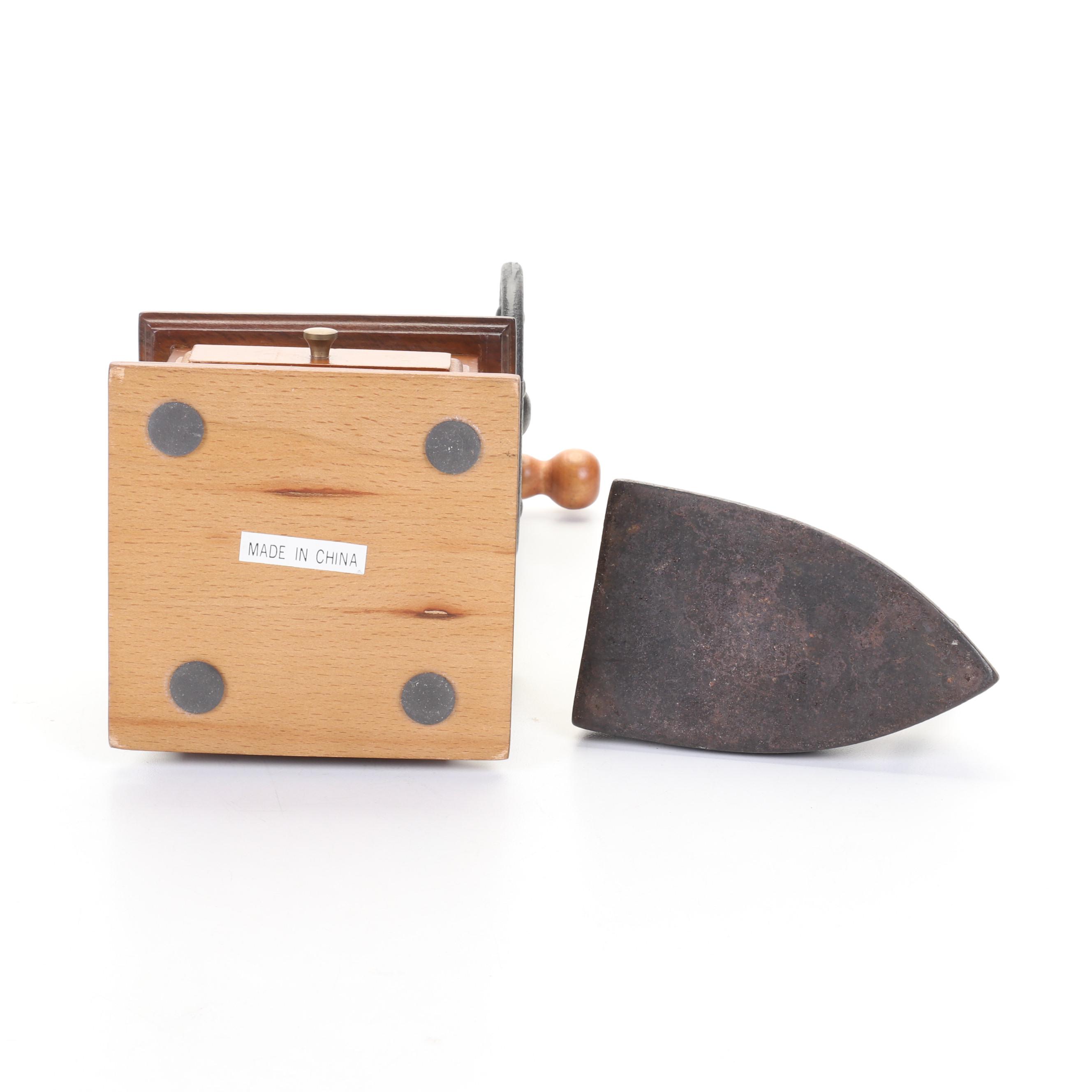 Helmholz & Pauli German Railroad Lantern, Hotpoint Toaster, Sad Iron and More