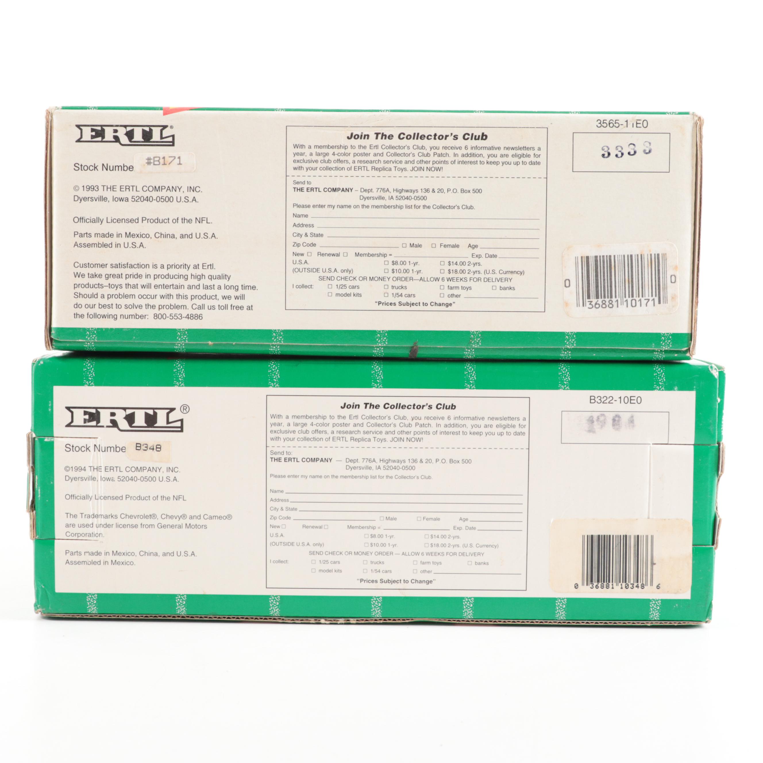 Cleveland Browns Ertl Diecast Metal Truck Banks, Patches, Pinback Buttons