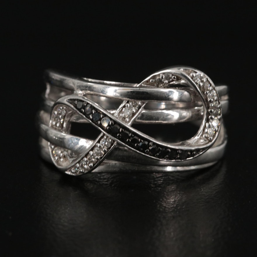 Sterling Diamond Infinity Band