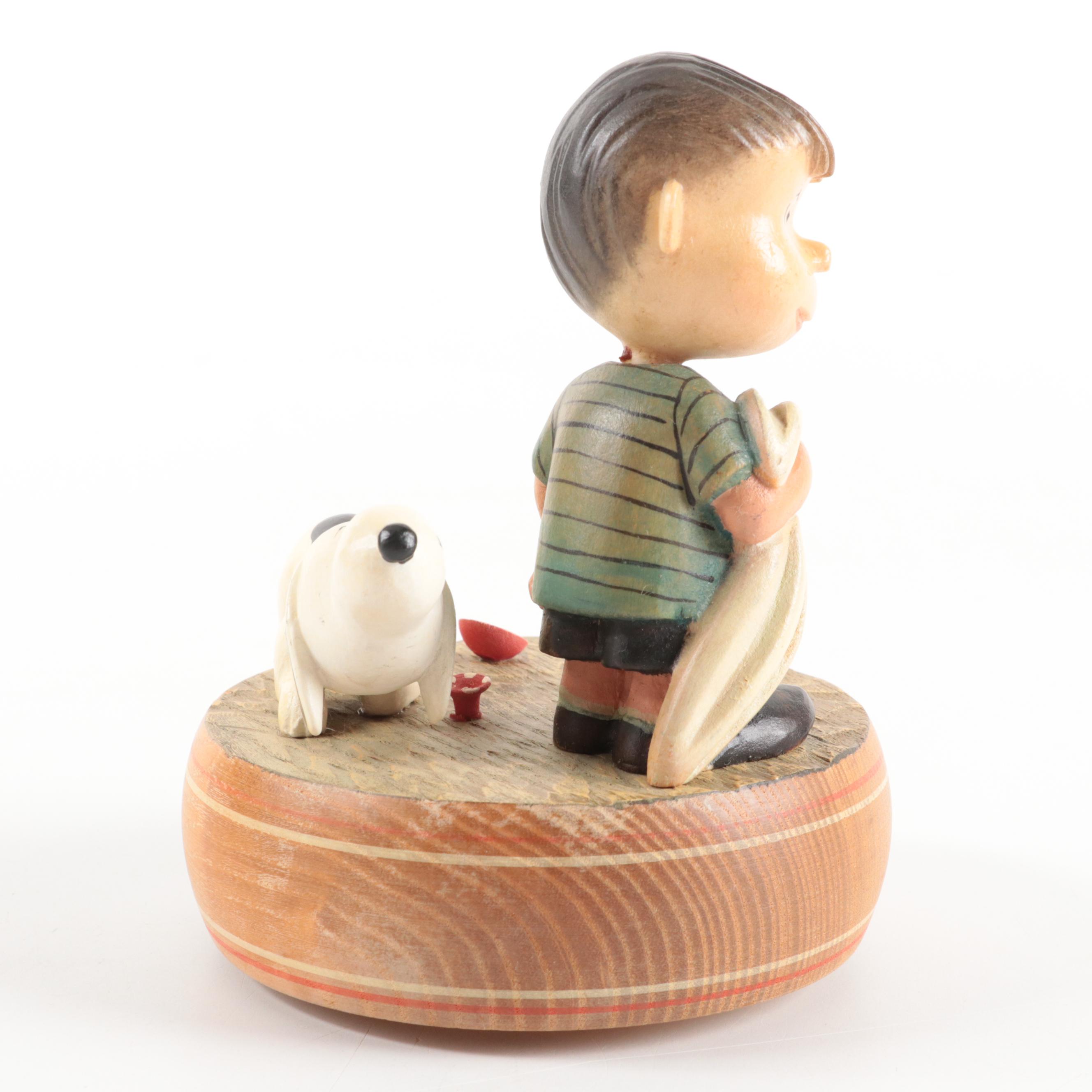Reuge "Release Me" Wooden Peanuts Music Figure