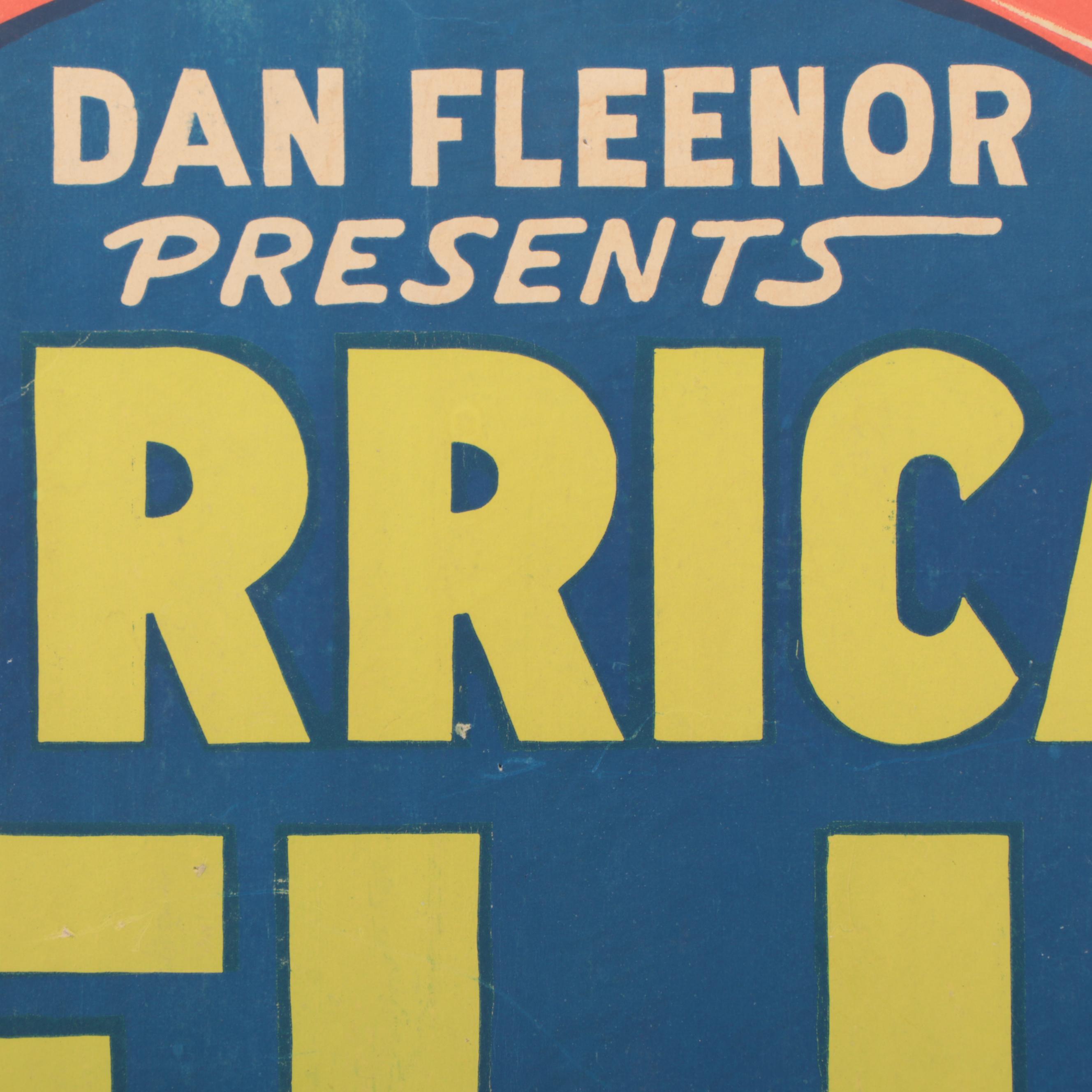 Kentucky Bluegrass Fair Dan Fleenor's  Hurricane Hell Drivers Poster, 1971