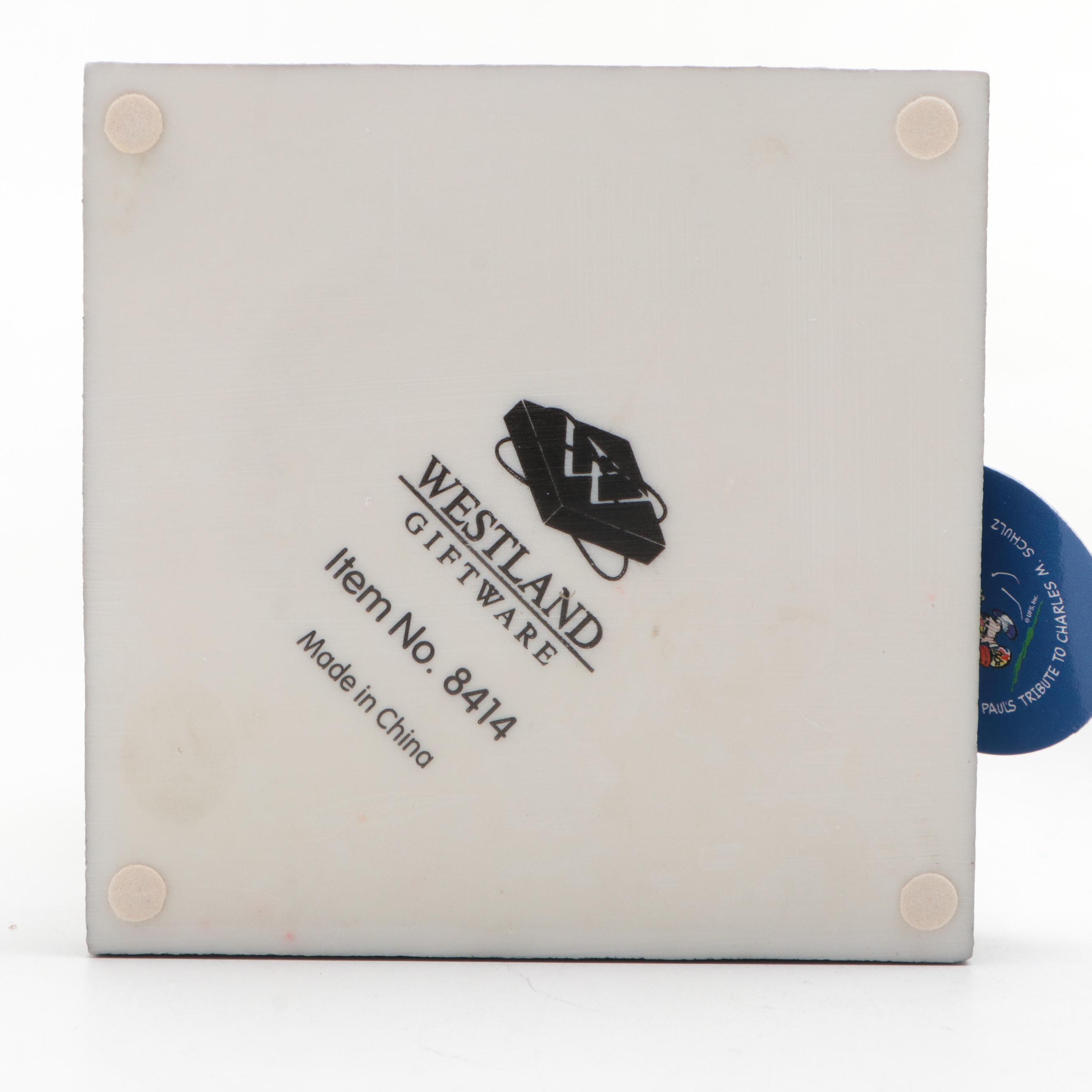 Westland Peanuts on Parade "Clowning Around" Snoopy Snow Globe