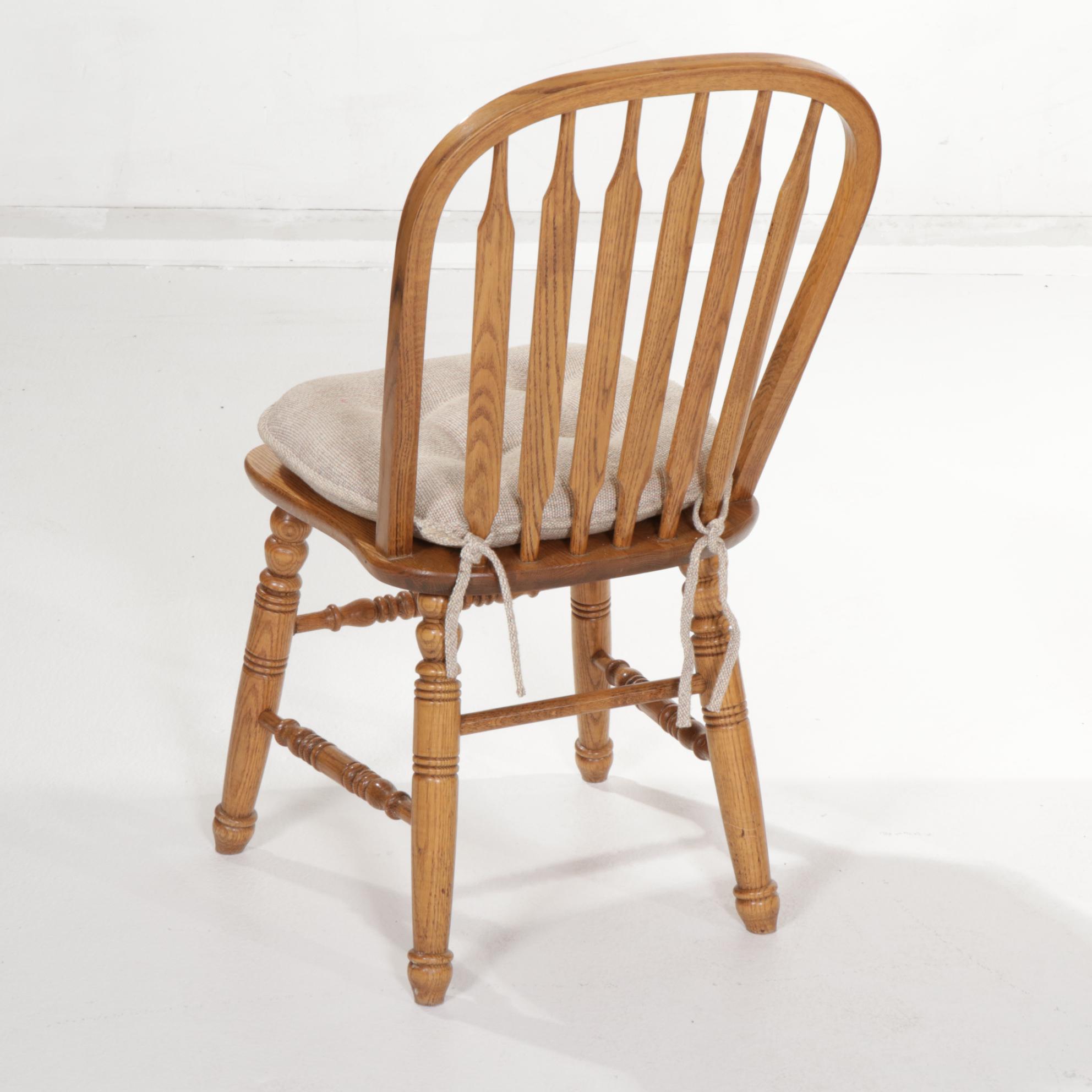 Oak Crest Victorian Style Oak Roll-Top Desk with Chair, Late 20th Century