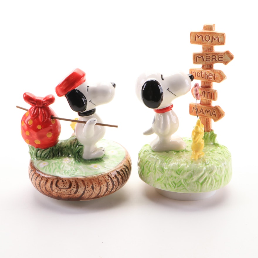 Schmid and Aviva Peanuts Musical Figurines