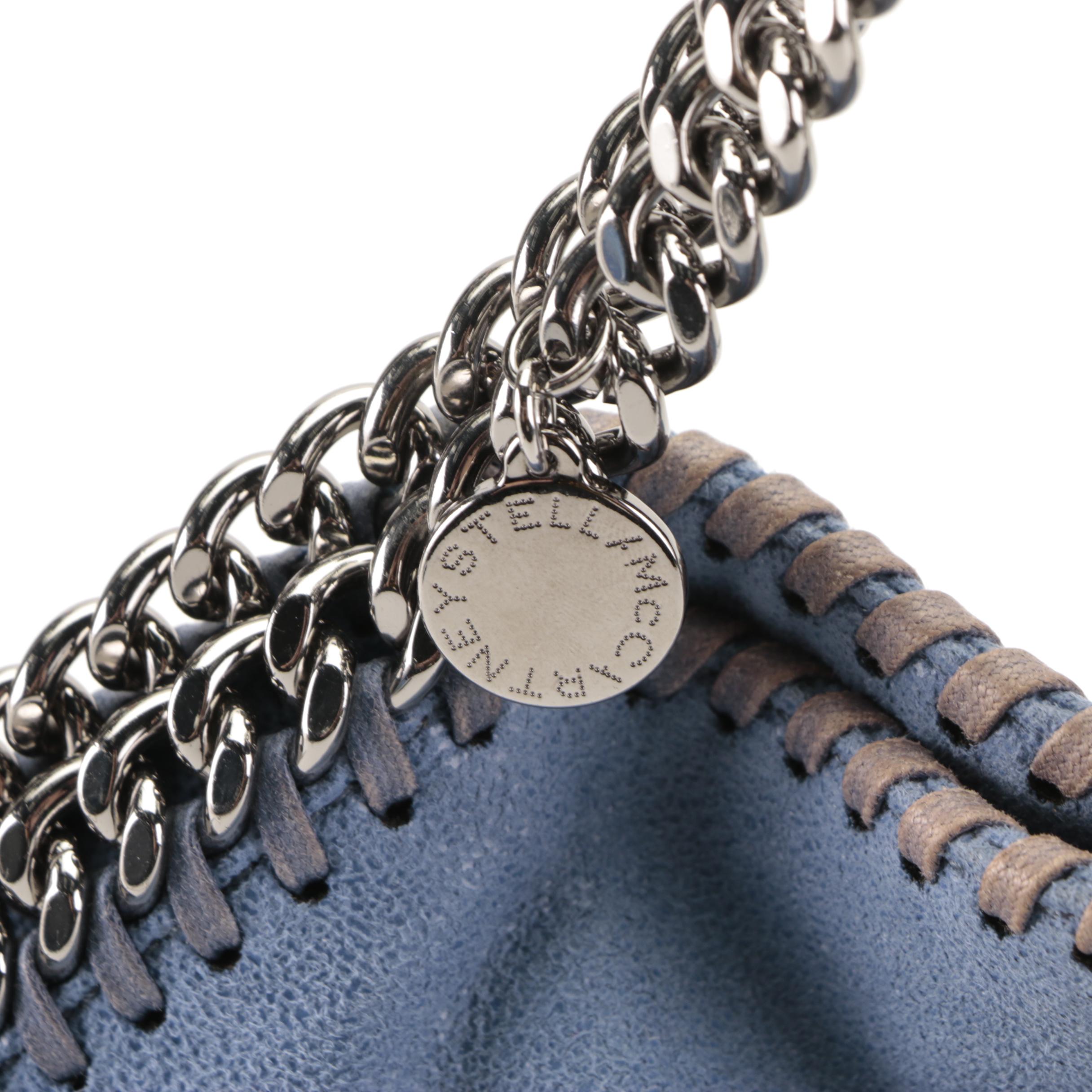 Stella McCartney Small Falabella Two-Way Bag in Shaggy Deer Faux Suede