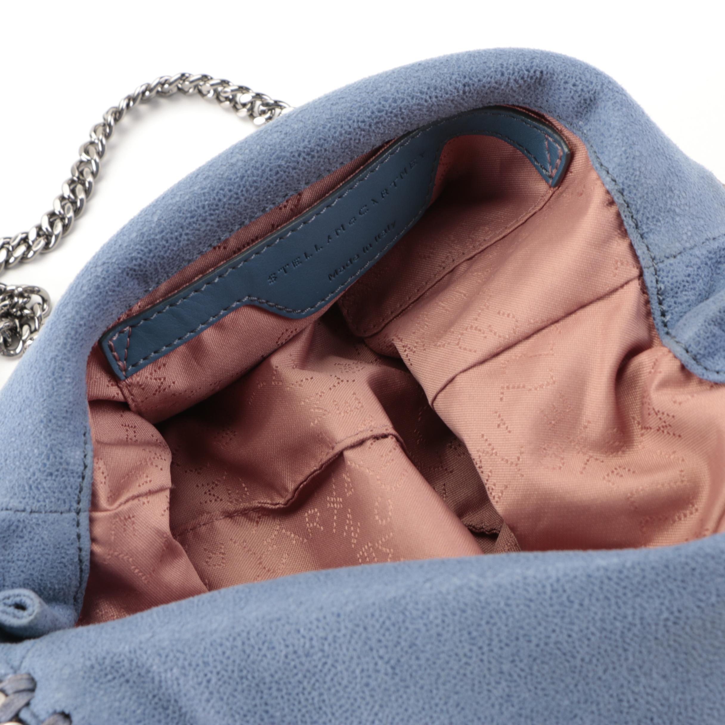 Stella McCartney Small Falabella Two-Way Bag in Shaggy Deer Faux Suede