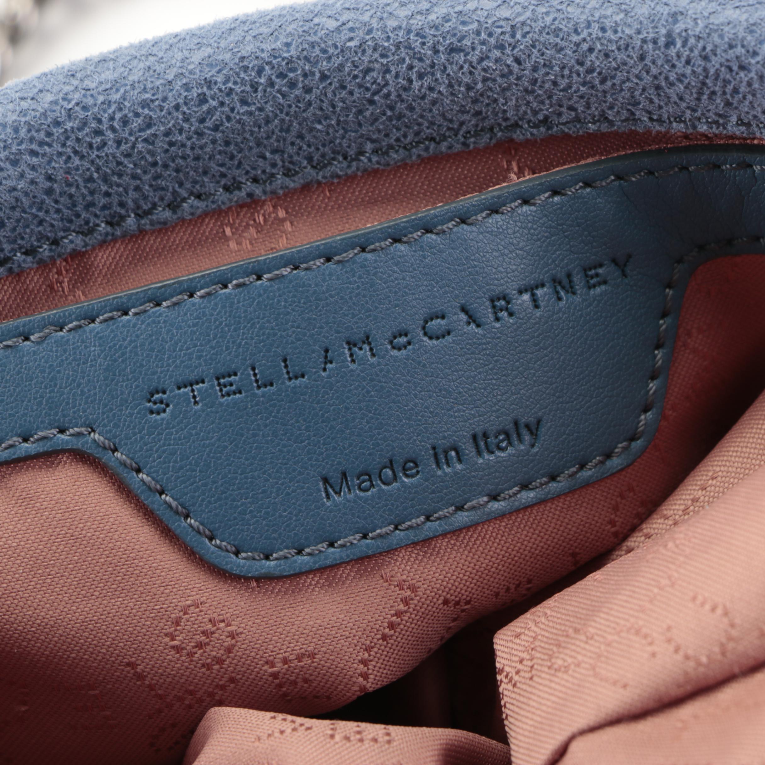 Stella McCartney Small Falabella Two-Way Bag in Shaggy Deer Faux Suede