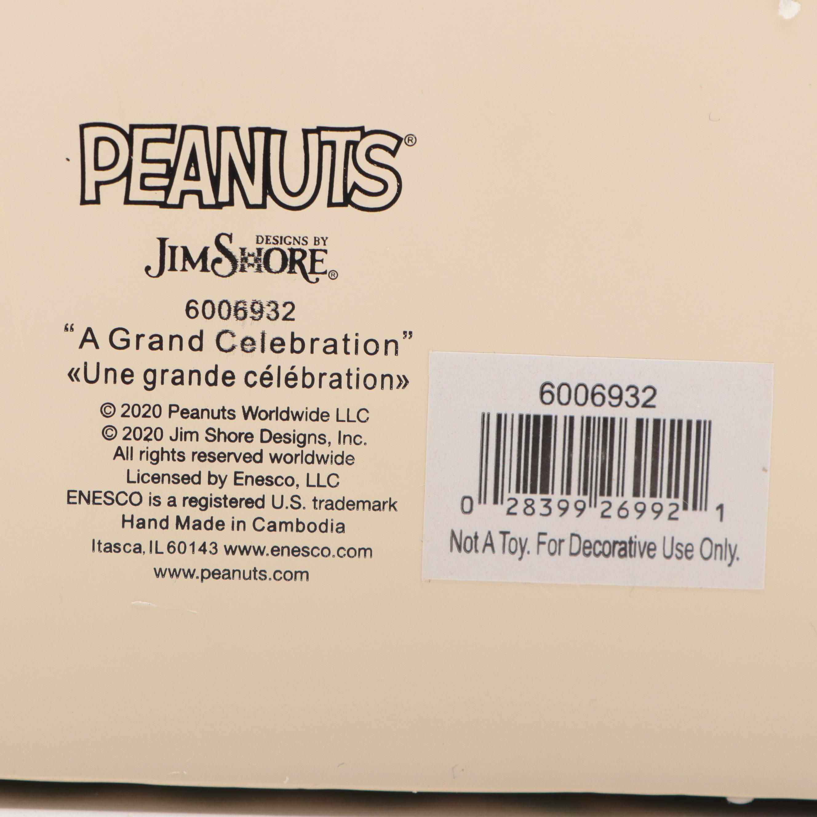 Jim Shore Peanuts "A Grand Celebration" Figurine, 2020