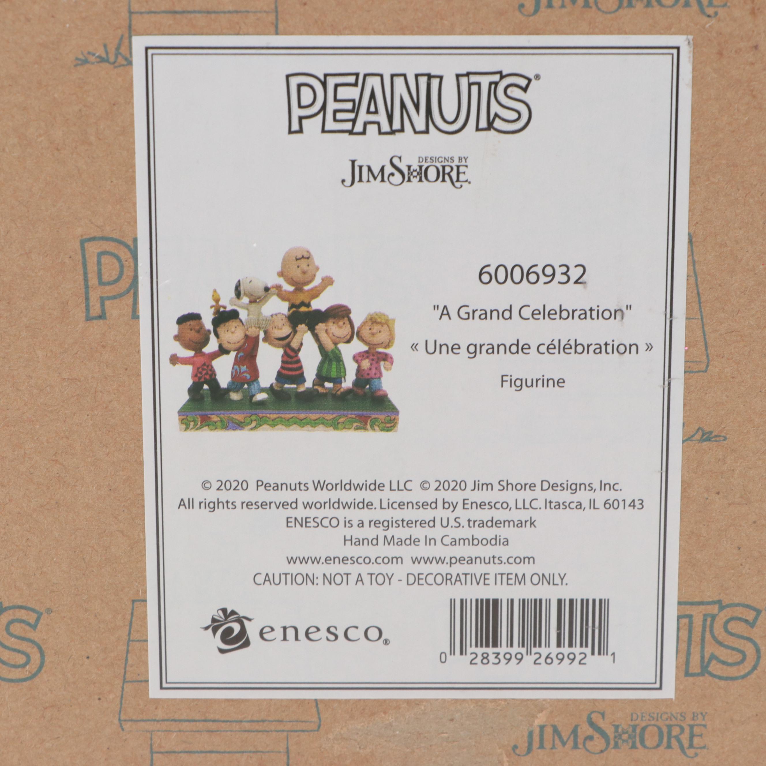 Jim Shore Peanuts "A Grand Celebration" Figurine, 2020