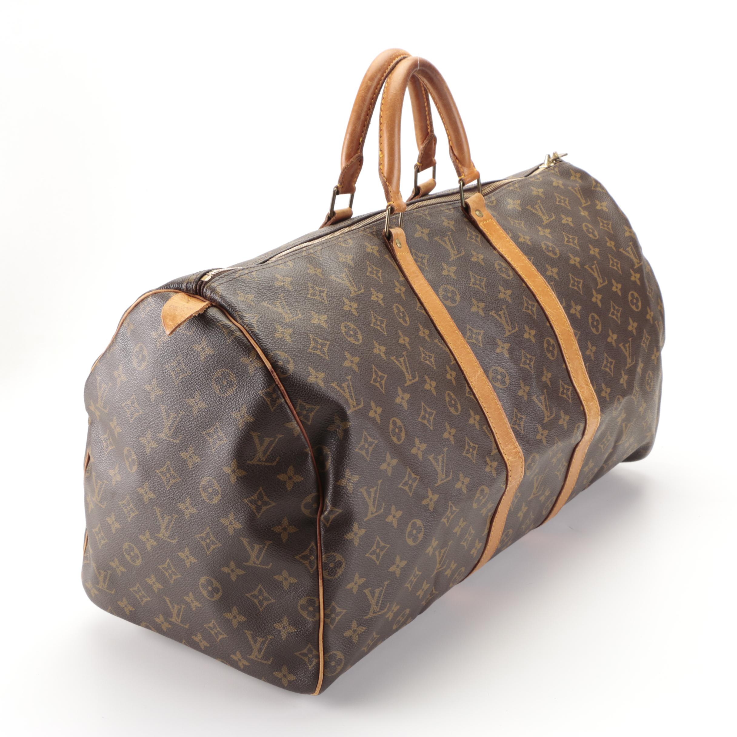 Louis Vuitton Malletier Keepall 55 Duffle Bag in Monogram Canvas