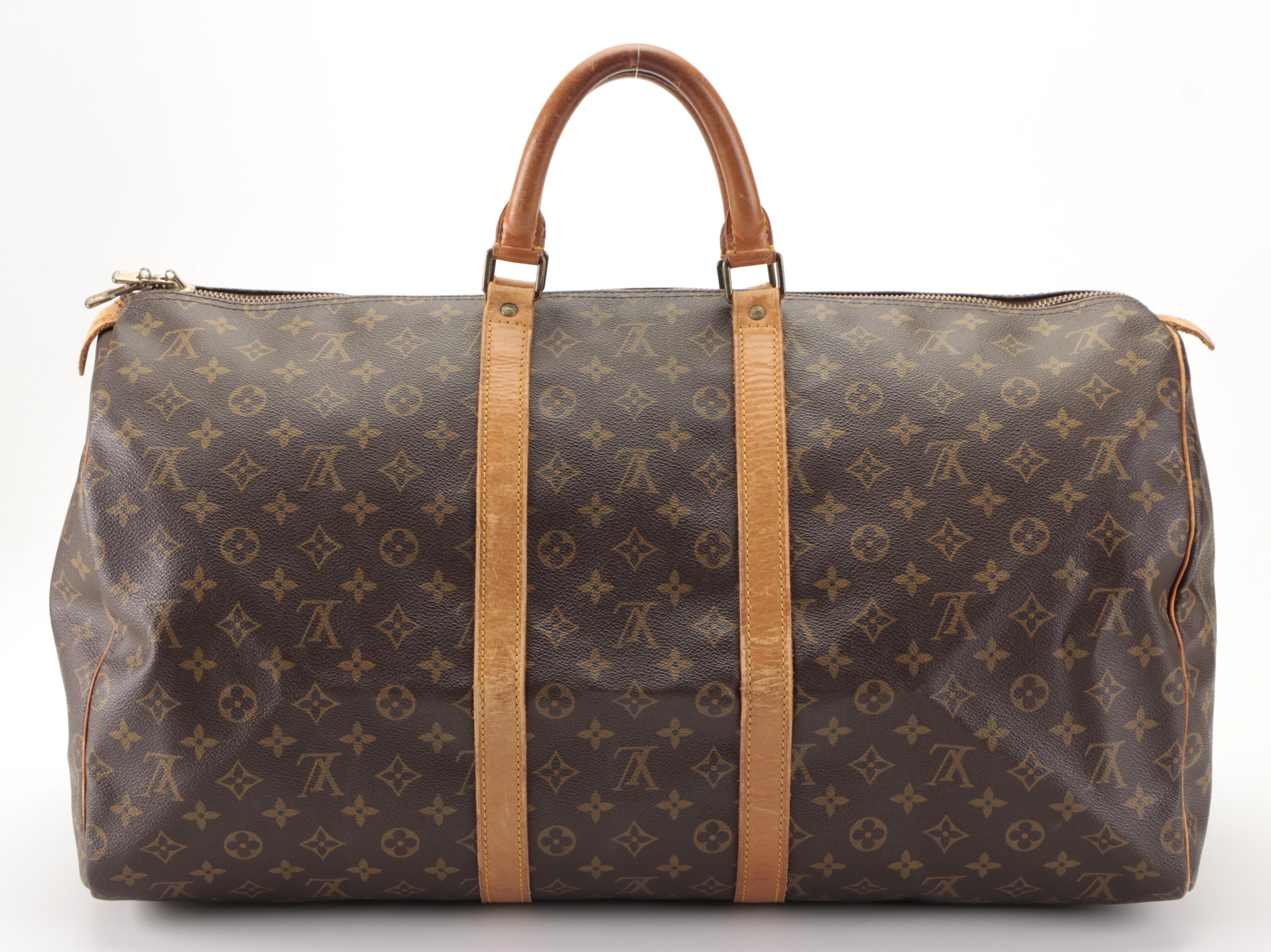 Louis Vuitton Malletier Keepall 55 Duffle Bag in Monogram Canvas