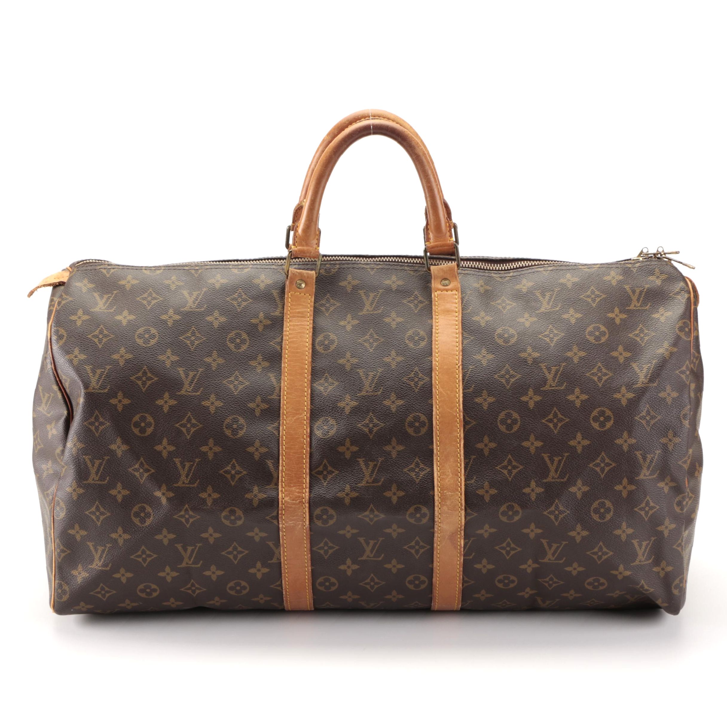 Louis Vuitton Malletier Keepall 55 Duffle Bag in Monogram Canvas