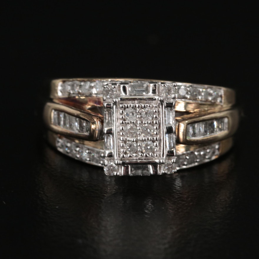 Sterling Diamond Ring