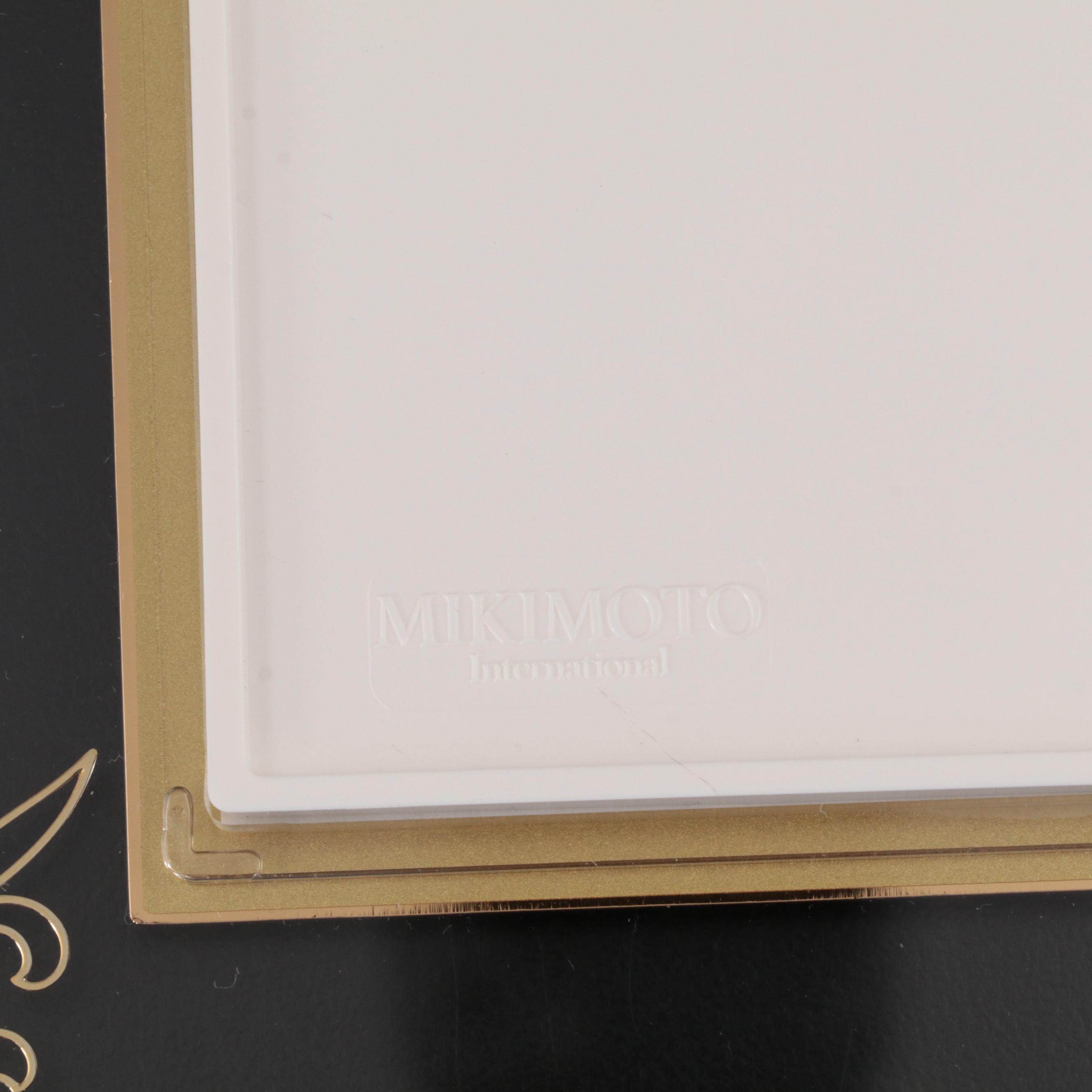 Mikimoto International Table Top Frame with Cultured Pearls