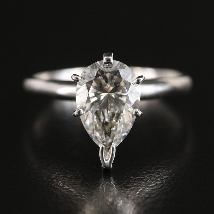 14K 1.84 CT Lab Grown Diamond Solitaire Ring