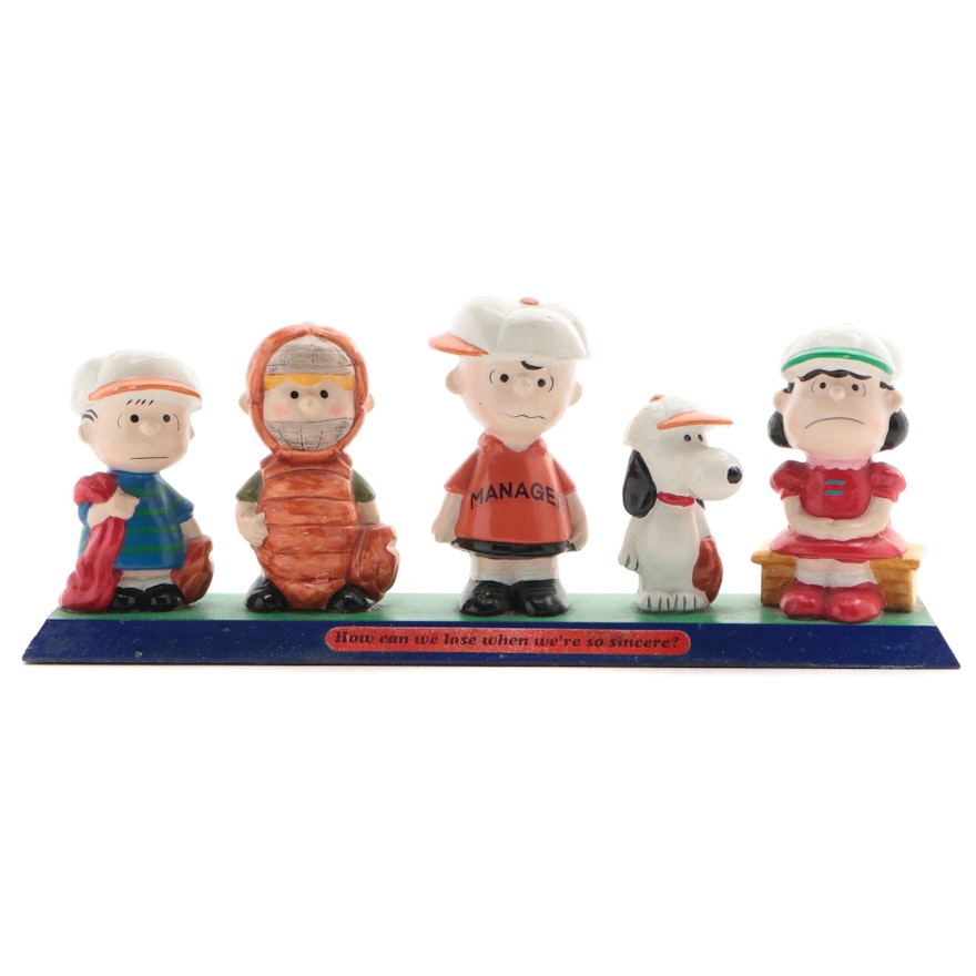 Peanuts "How can we lose when we're so sincere?" Ceramic Figurine