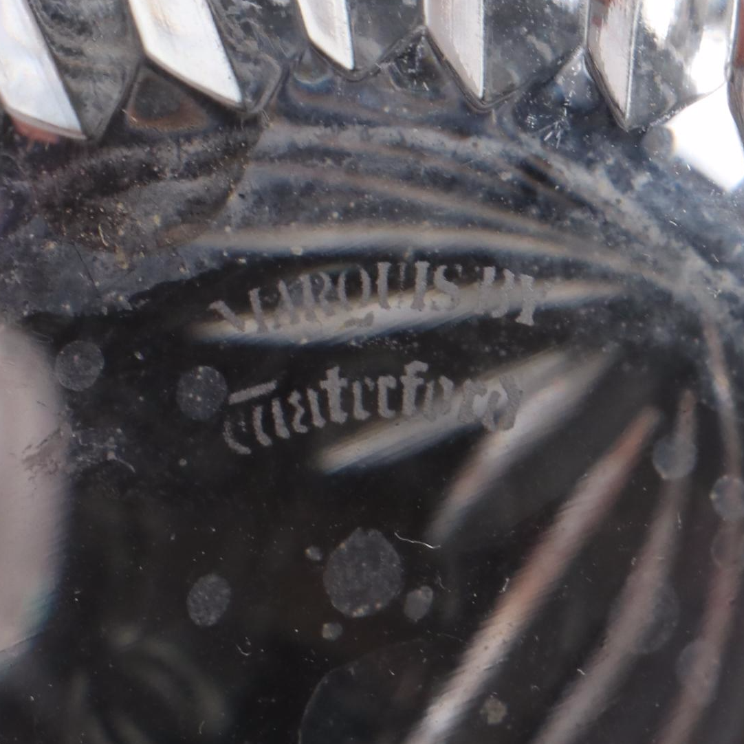 Liquor Decanters with Pottery Barn English Sterling Labels and Crystal Perfume