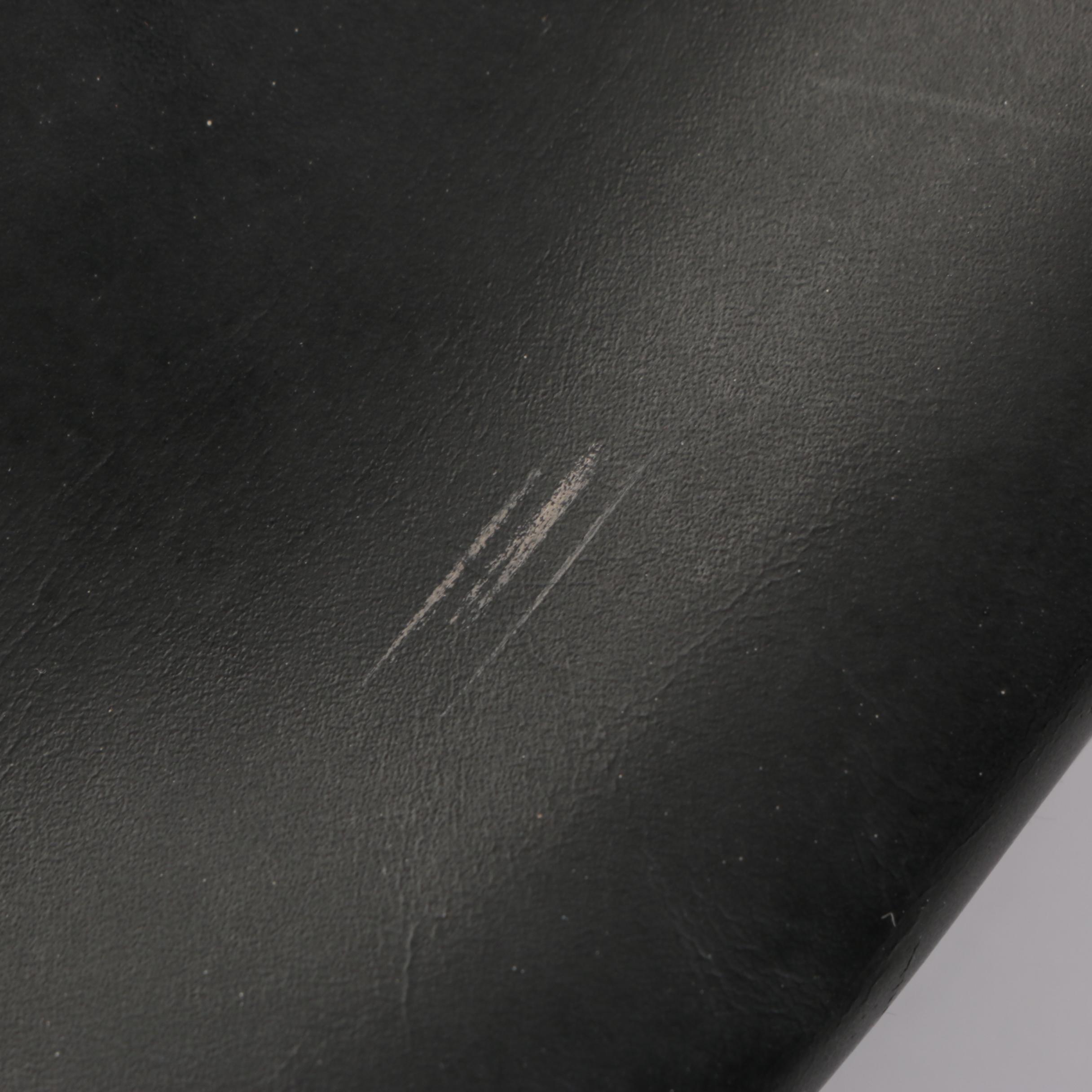 Prada Shopping Tote with Pouch in Smooth Black Leather