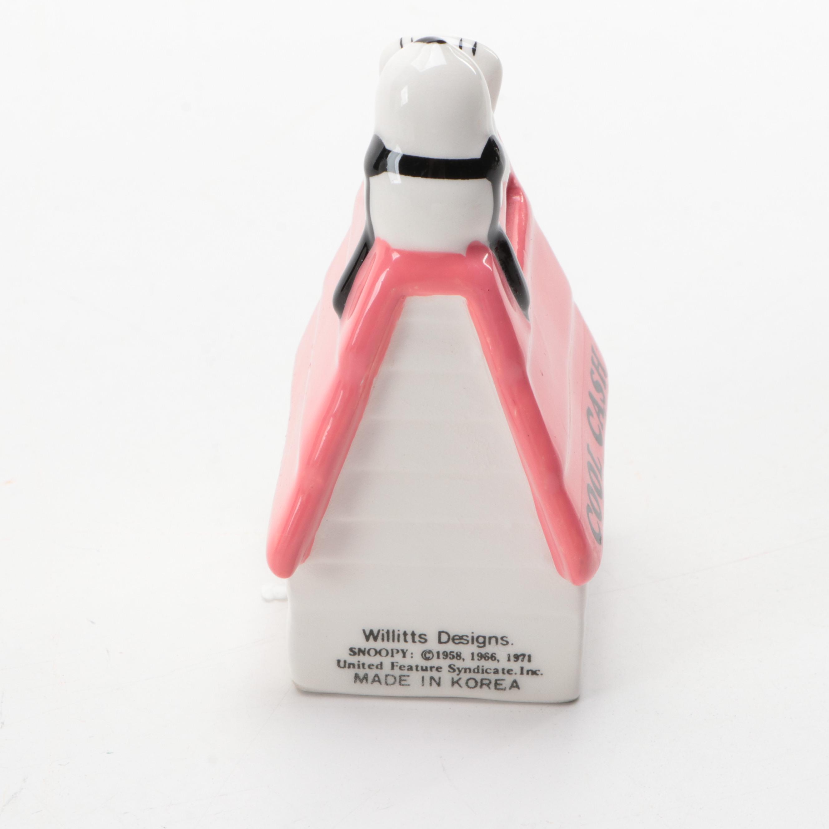 Kato Kogei Peanuts "Snoopy" Bone China Figurines and Banks