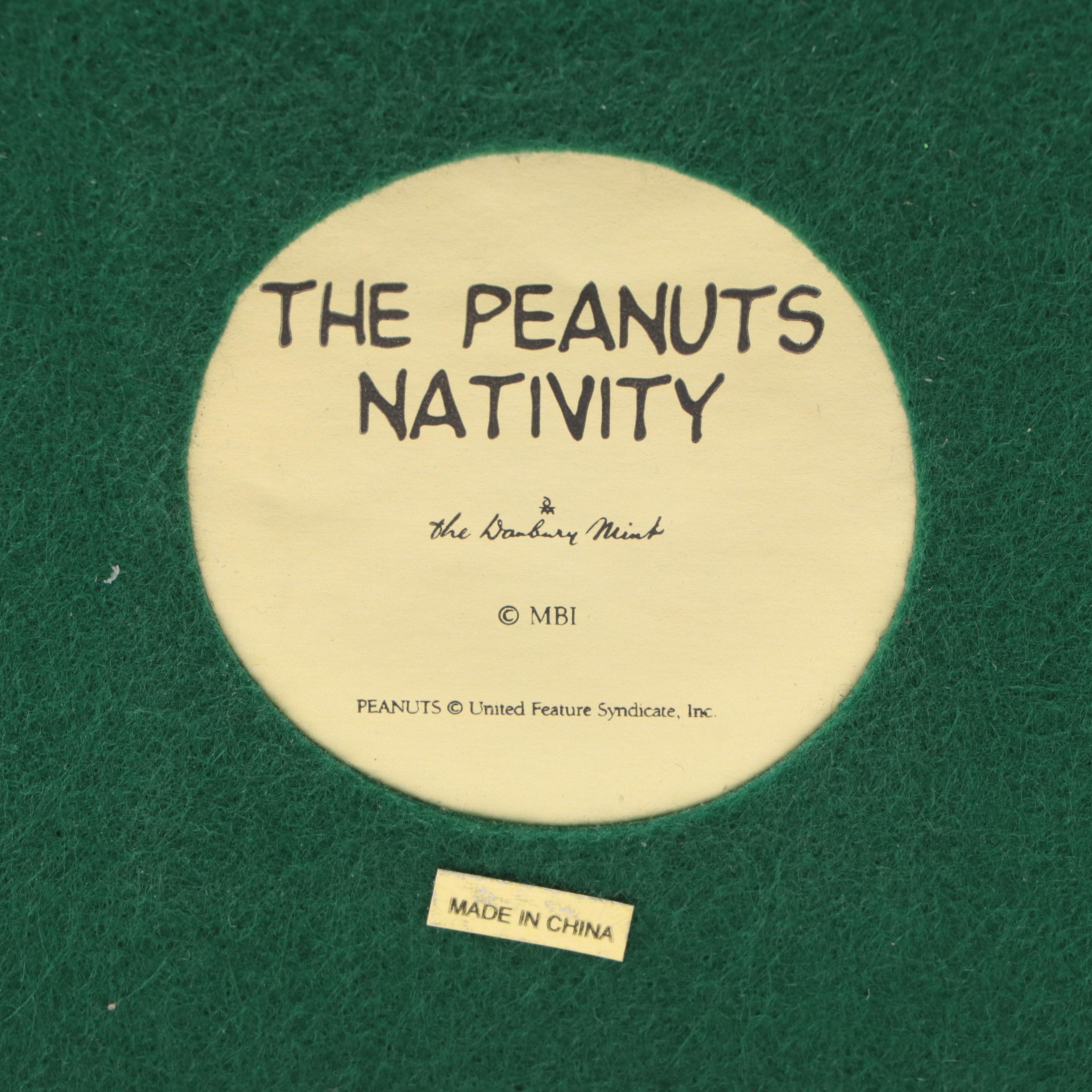 Danbury Mint Peanuts Nativity Scene Resin Figural Group