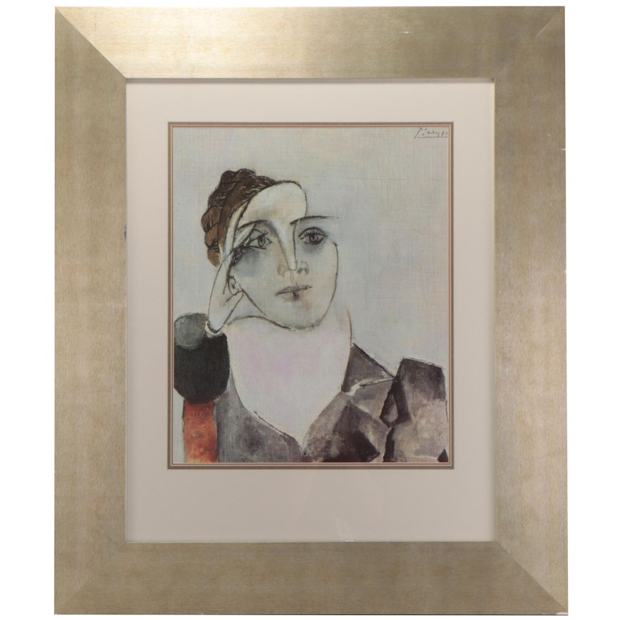 Offset Lithograph After Pablo Picasso "Portrait de Mlle. D.M. (Dora Maar)"