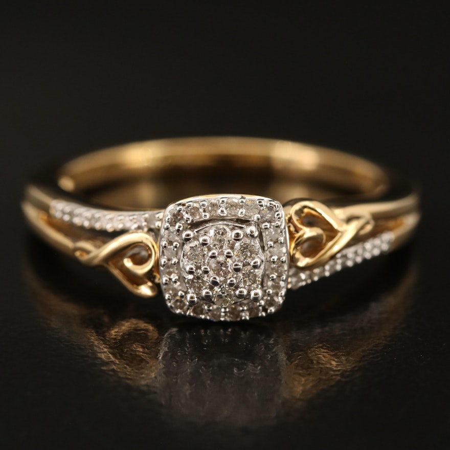 Hallmark Sterling Diamond Ring