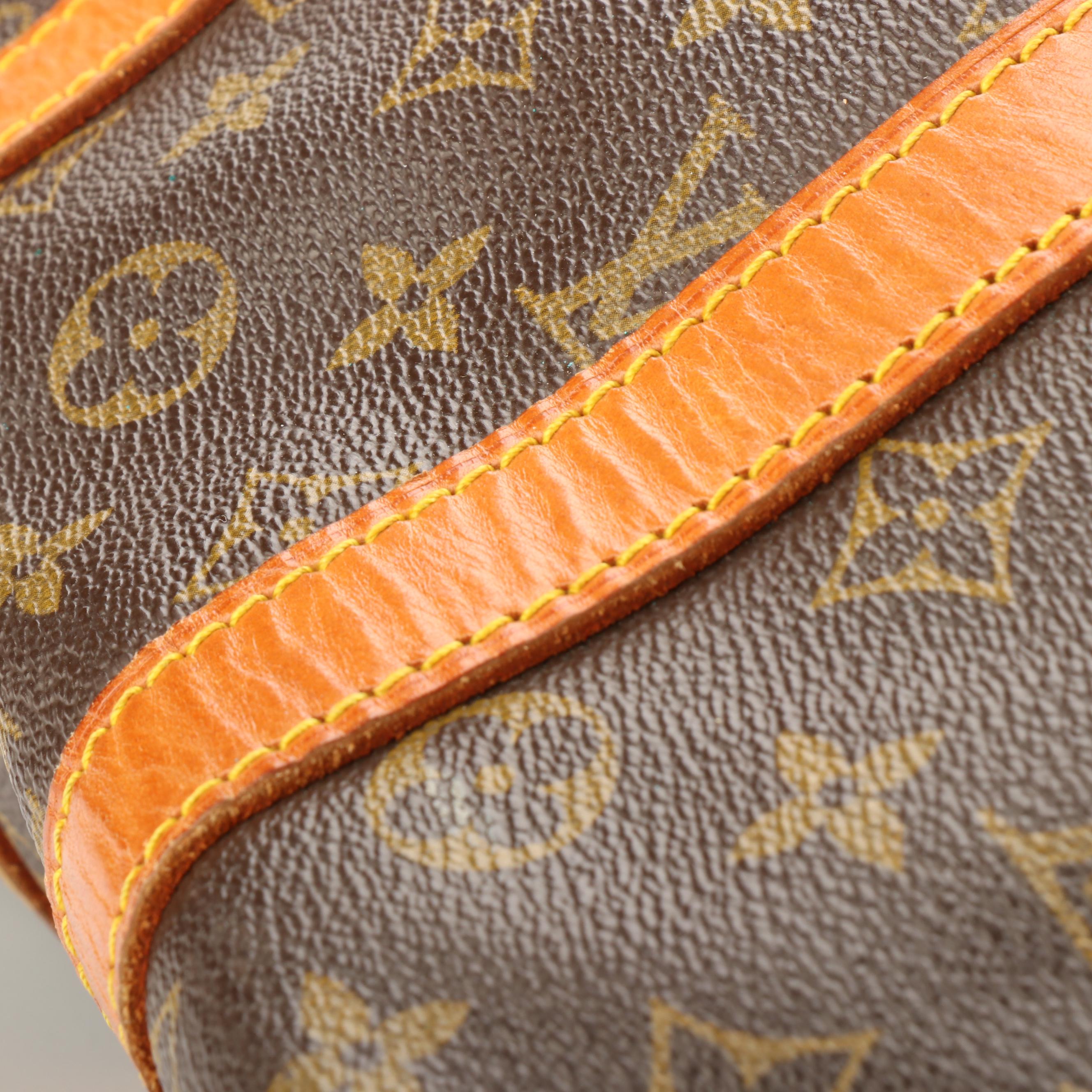Louis Vuitton Keepall 45 Travel Bag in Monogram Canvas and Vachetta Leather