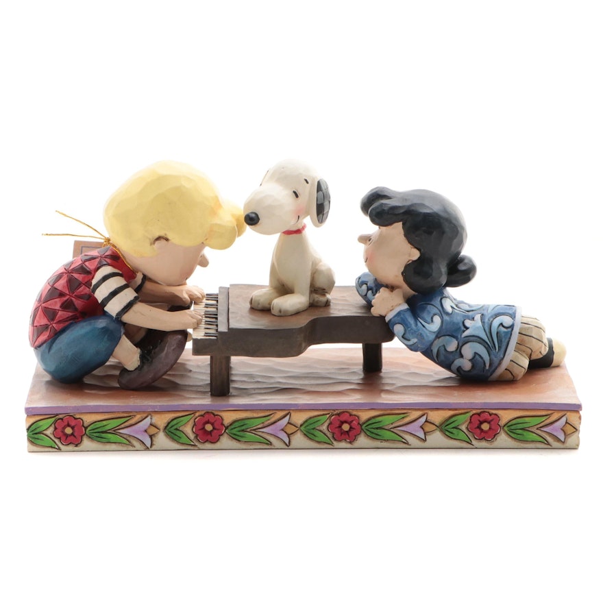 Jim Shore Peanuts "Happiness is a Song" Resin Figurine