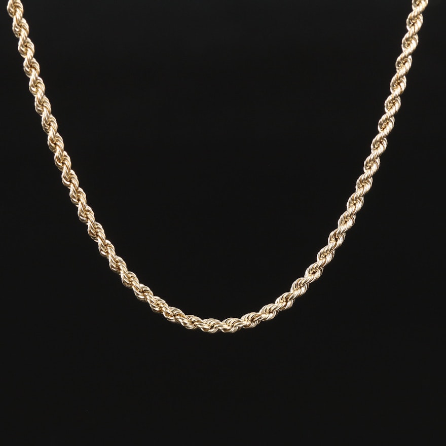 Michael Anthony 14K French Rope Chain Necklace