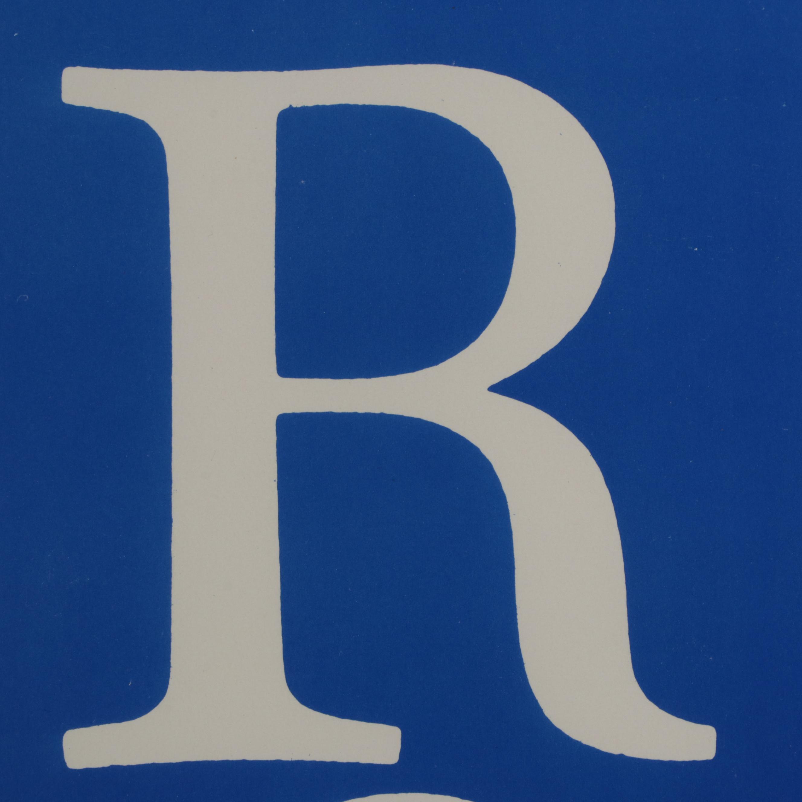 Ronald Reagan Lithograph Presidential Campaign Poster, Circa 1980