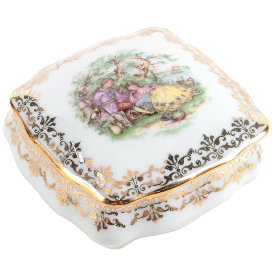 Fontanille & Marraud Limoges Porcelain Box