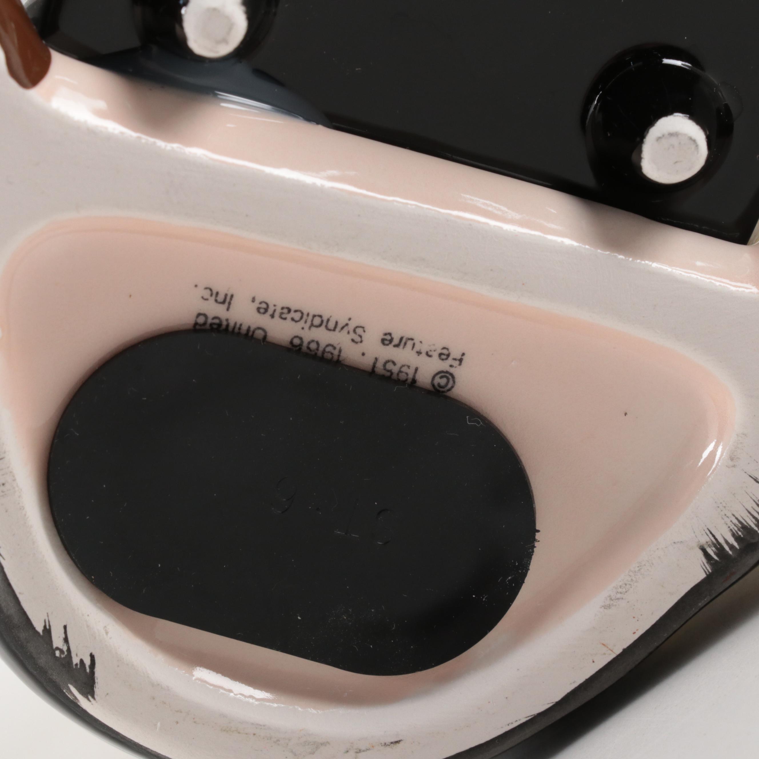 The Peanuts Gang Playing Instruments Ceramic Coin Still Banks, 1966