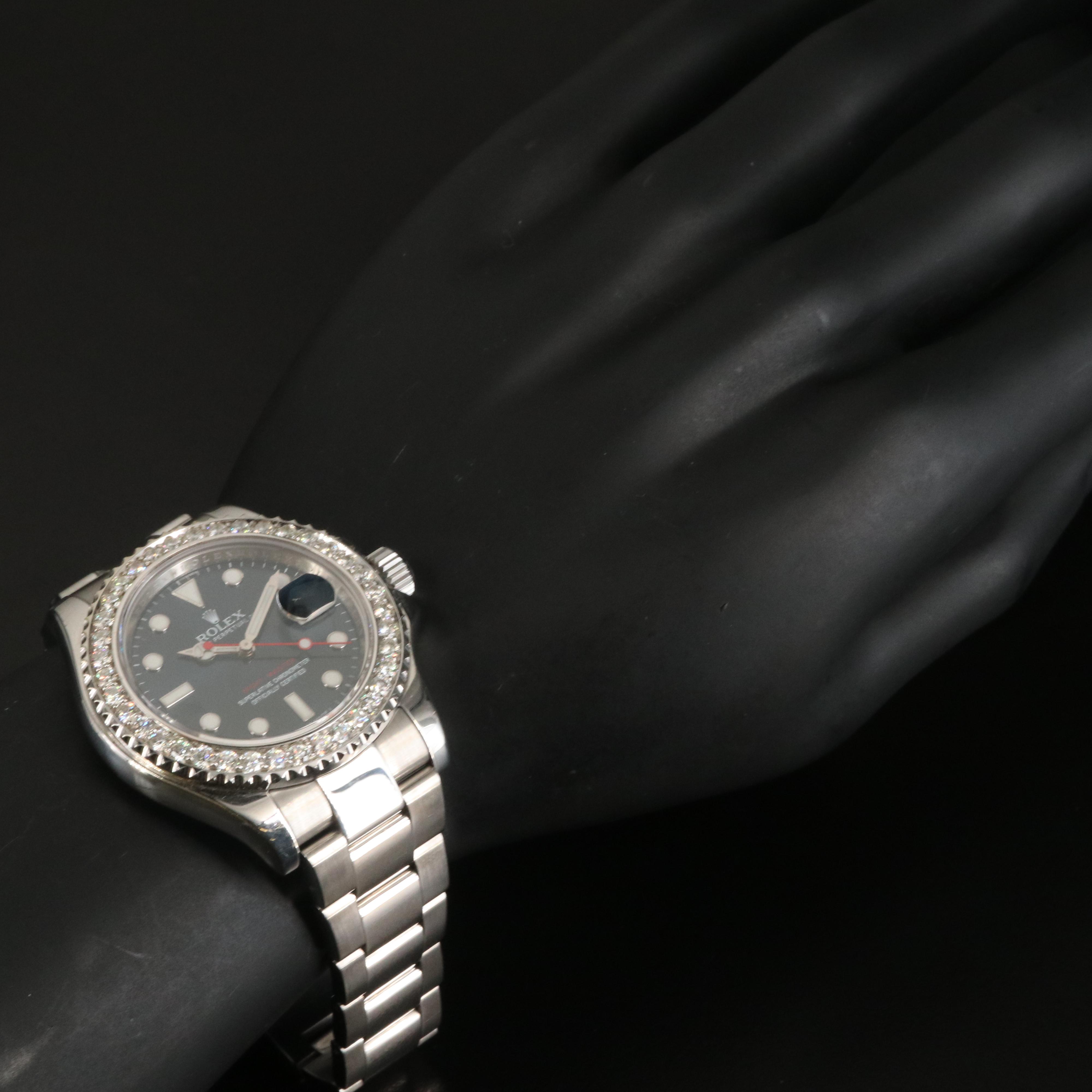 Circa 2013 Rolex Oyster Perpetual Yacht-Master 2.56 CTW Diamond Watch