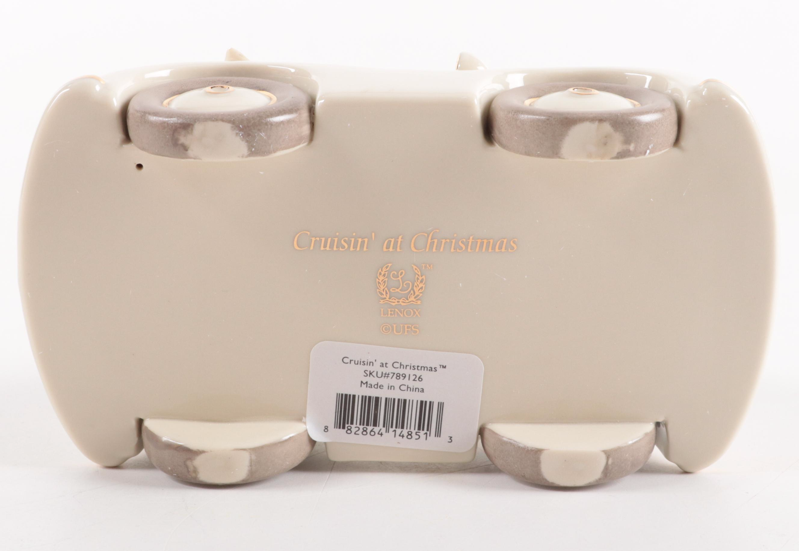 Lenox Bone China "Cruisin' at Christmas" and "Santa Snoopy's Midnight Ride"