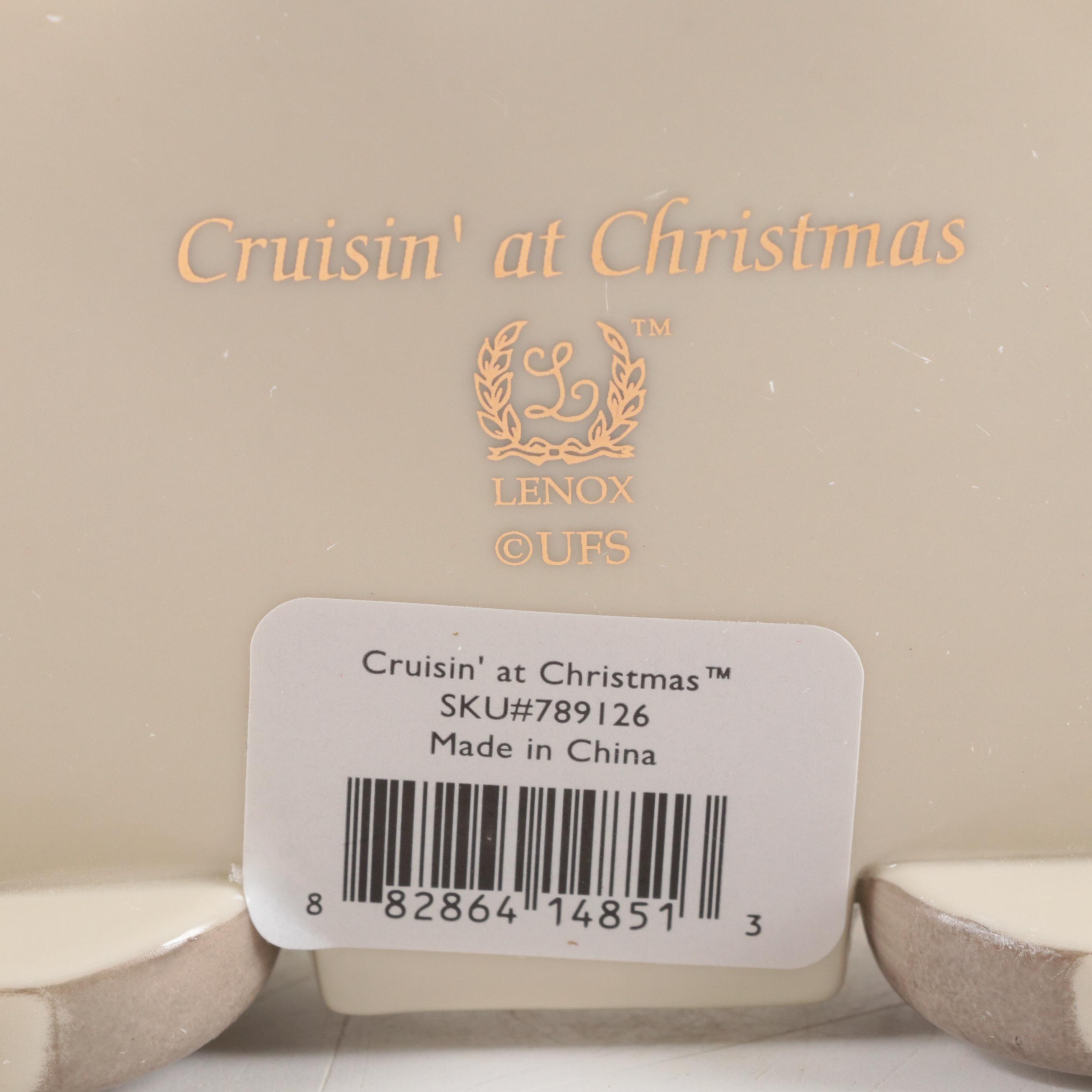 Lenox Bone China "Cruisin' at Christmas" and "Santa Snoopy's Midnight Ride"