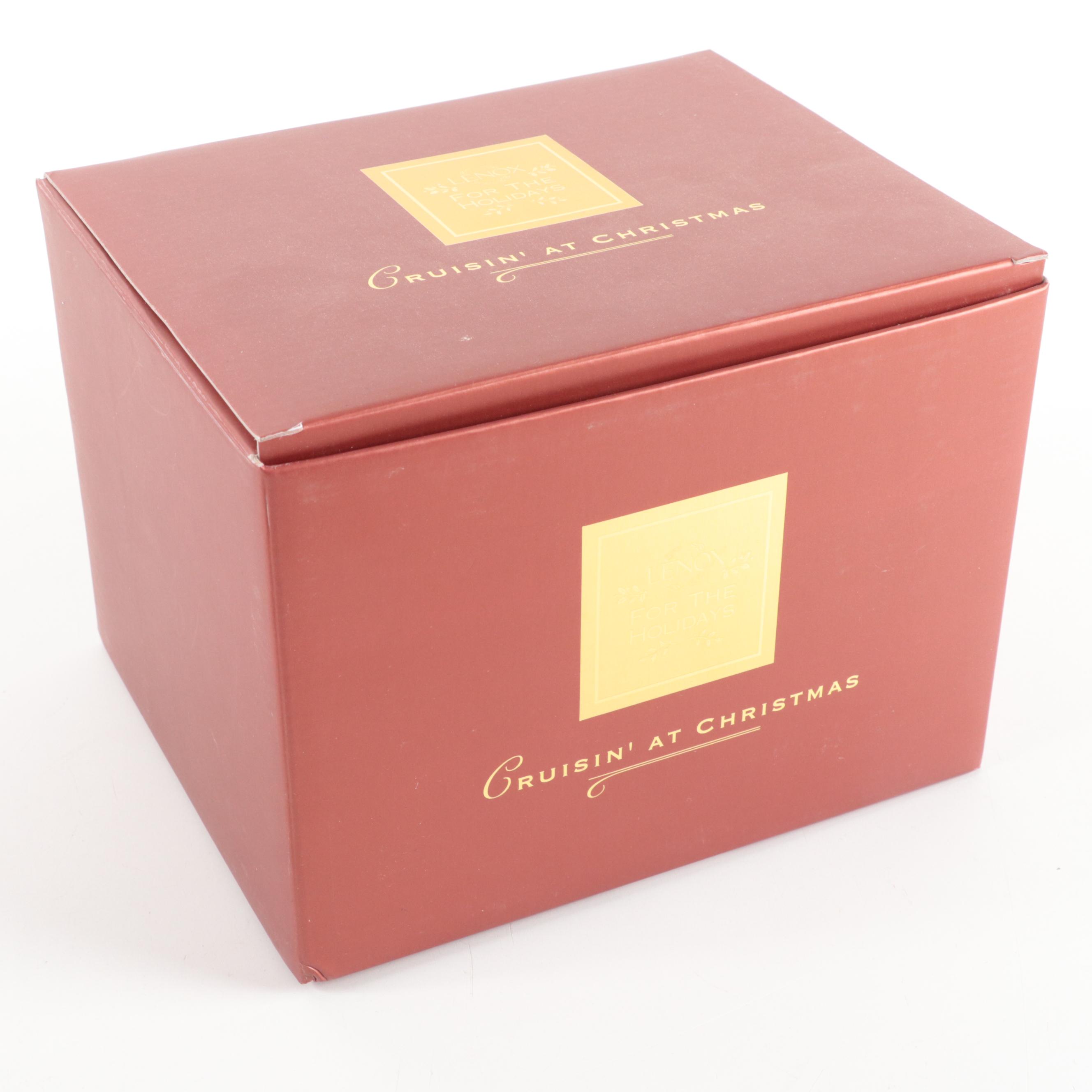 Lenox Bone China "Cruisin' at Christmas" and "Santa Snoopy's Midnight Ride"