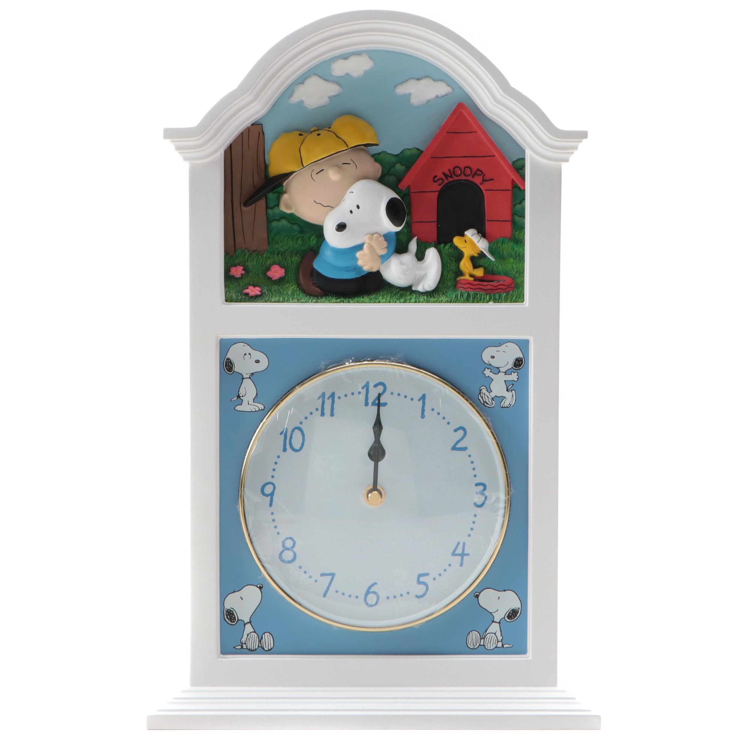 Danbury Mint Peanuted Battery Operated Wall Clock
